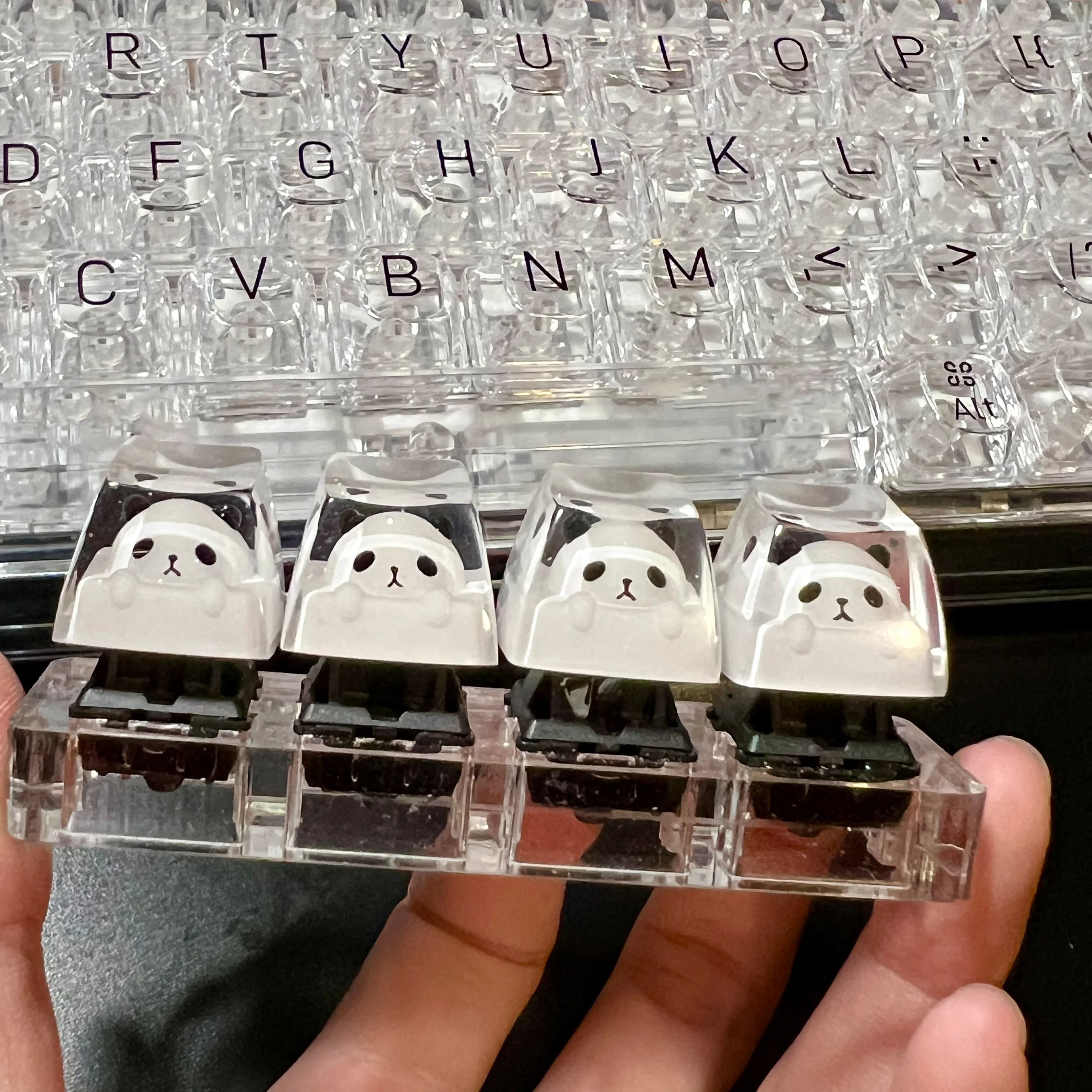 YUNZII Handmade Artisan Keycap - Panda - Image 3