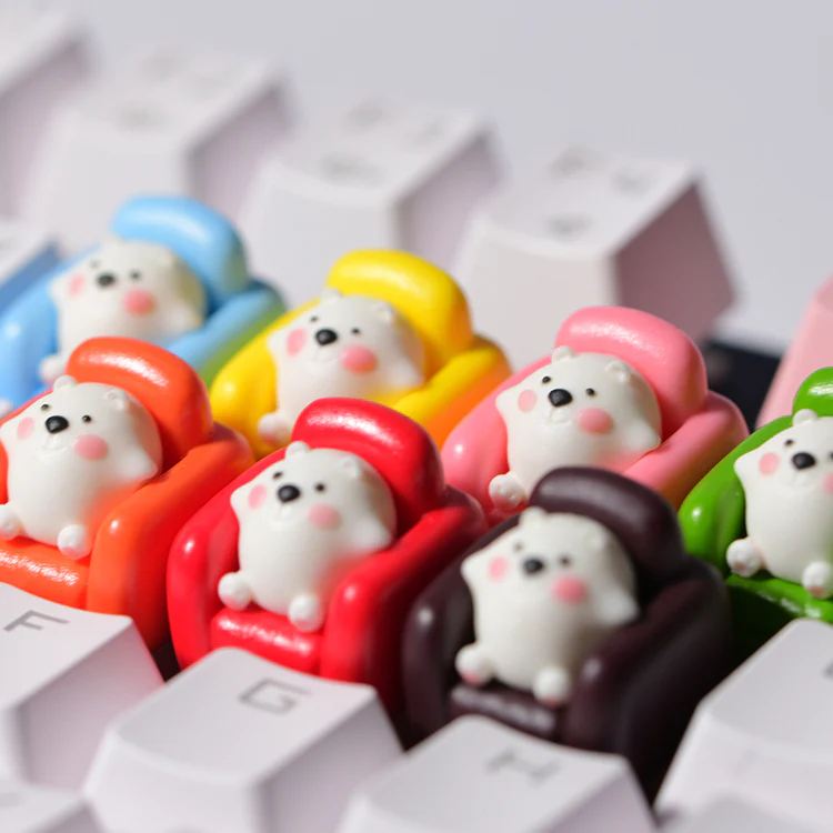 YUNZII Handmade Artisan Keycap - Sofa Bear - Image 5