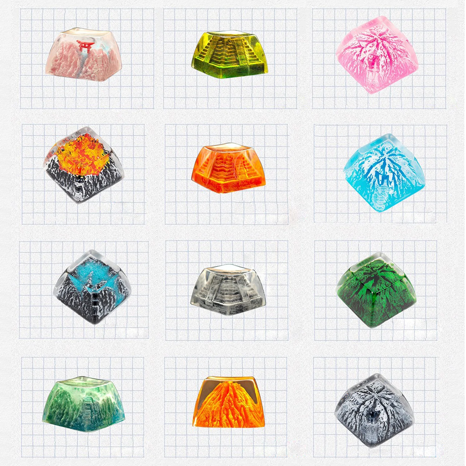 YUNZII Handmade Nature Artisan Keycap - Image 15