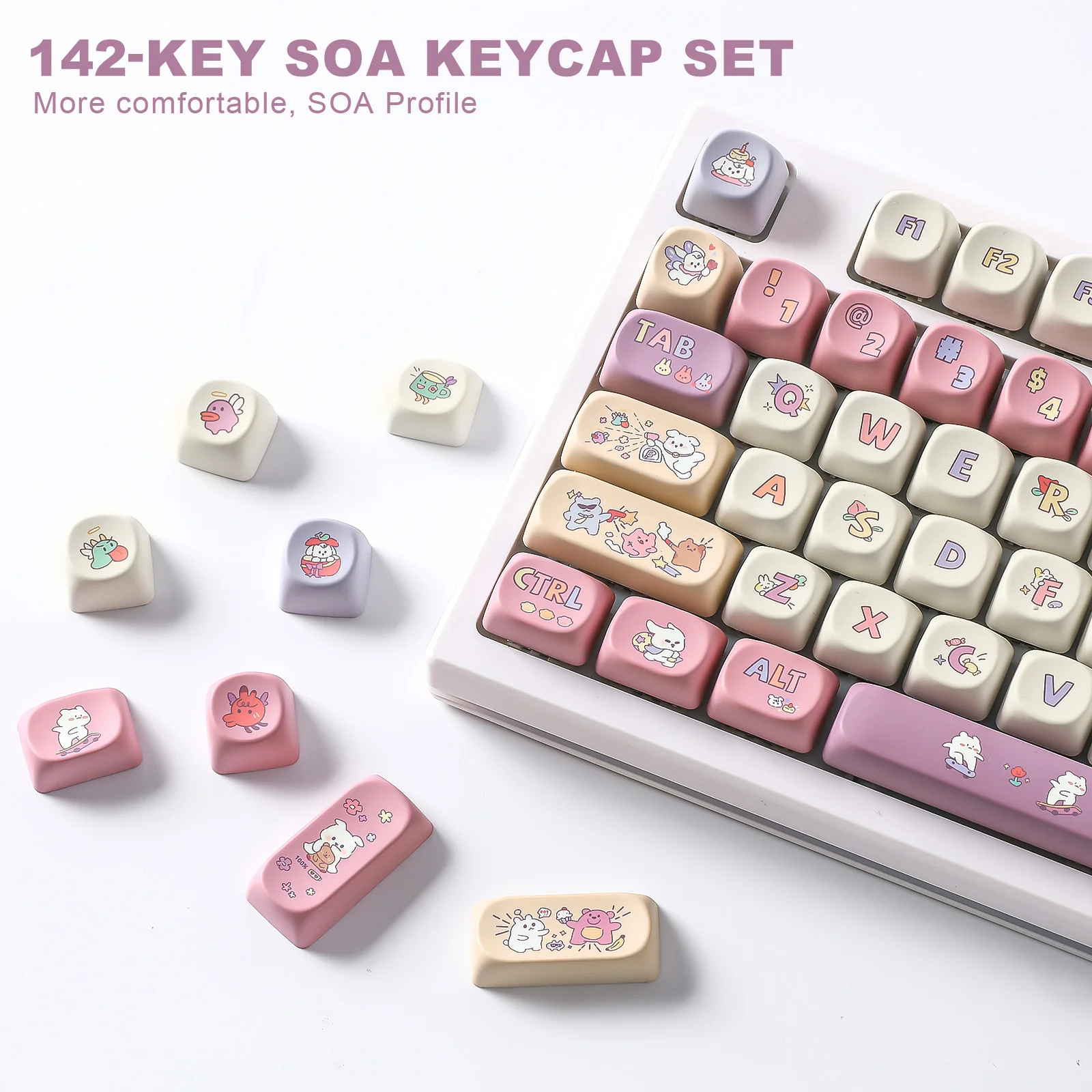 YUNZII Happy Life SOA Profile Keycap Set - Image 3