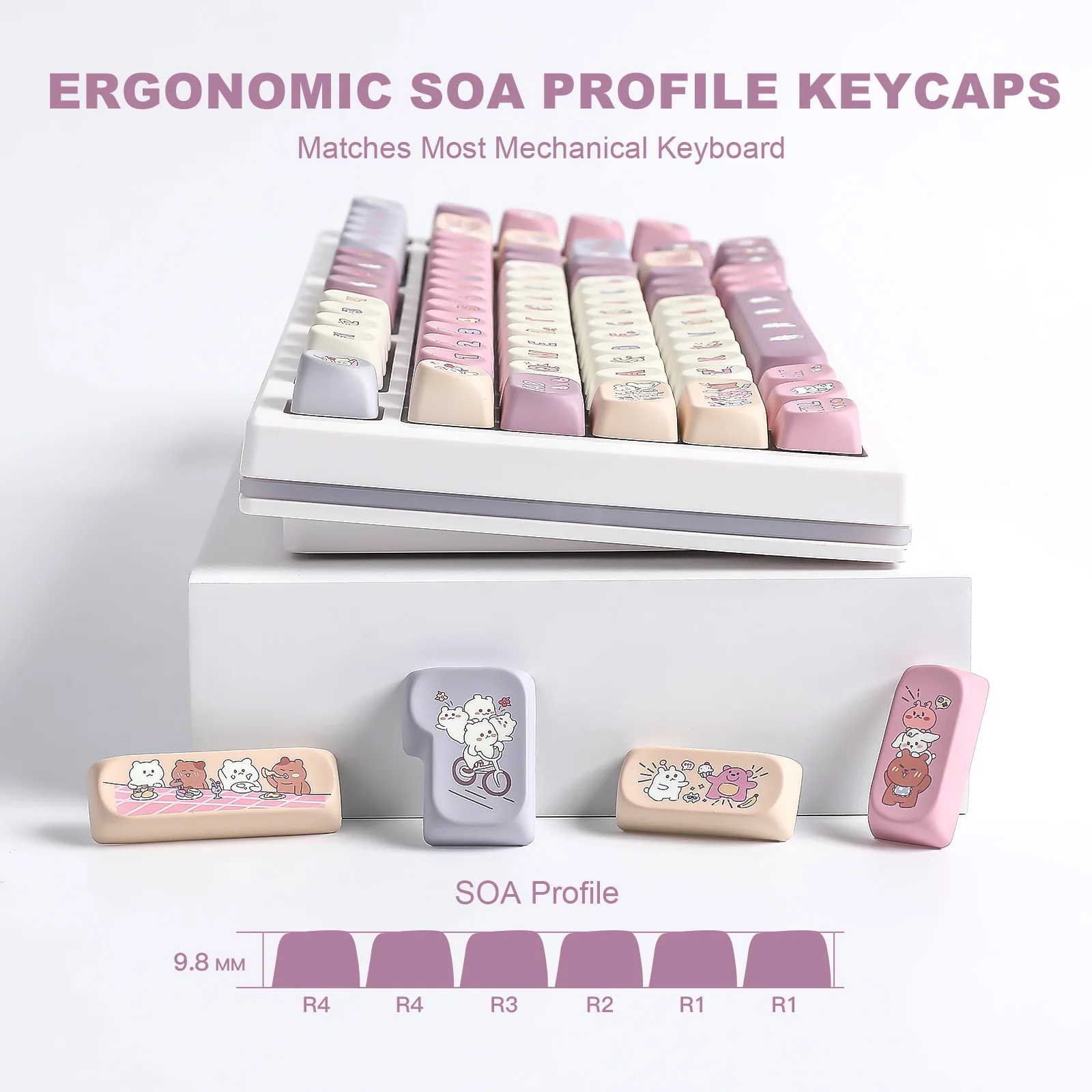 YUNZII Happy Life SOA Profile Keycap Set - Image 5