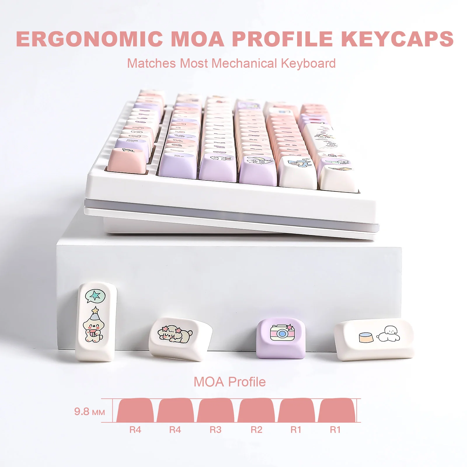 YUNZII Happy Puppy MOA Profile Keycap Set - Image 5
