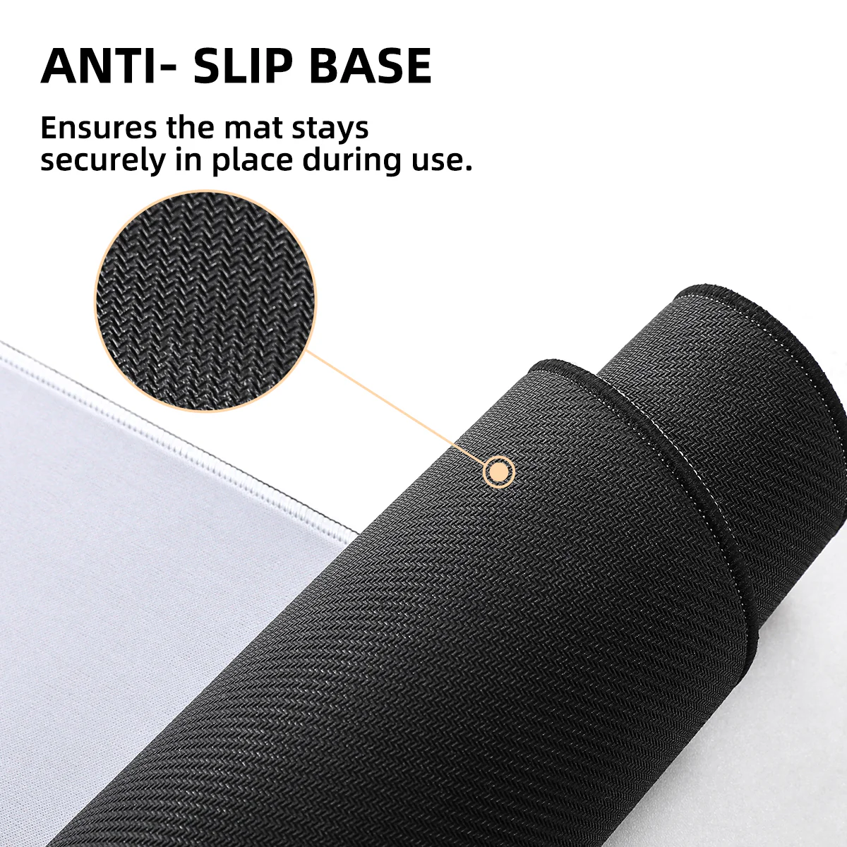 YUNZII Hug White Cat Mouse Pad Desk Mat - Image 4
