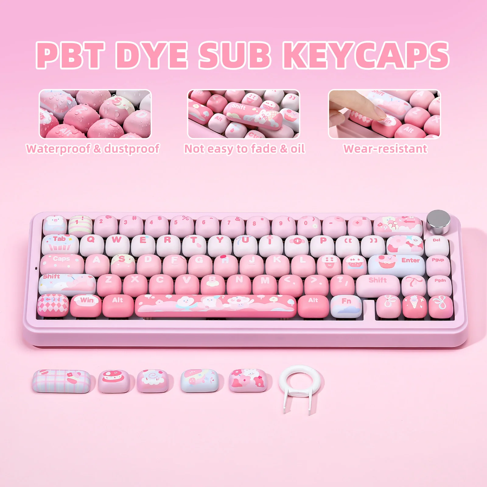 YUNZII Ice Cream MOG Profile Keycap Set - Image 4