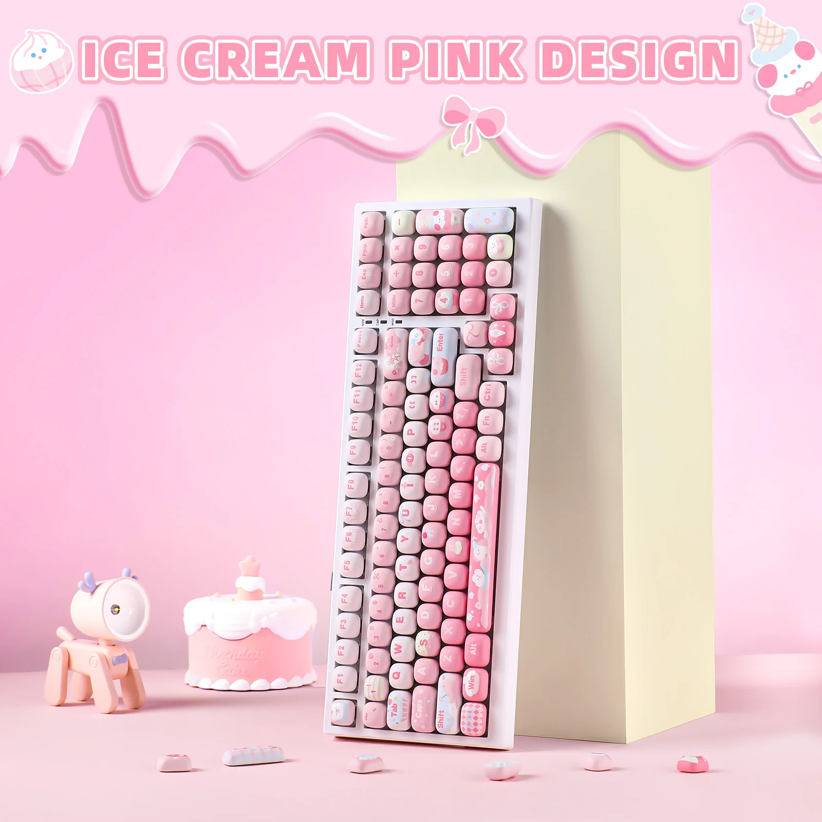 YUNZII Ice Cream MOG Profile Keycap Set - Image 7
