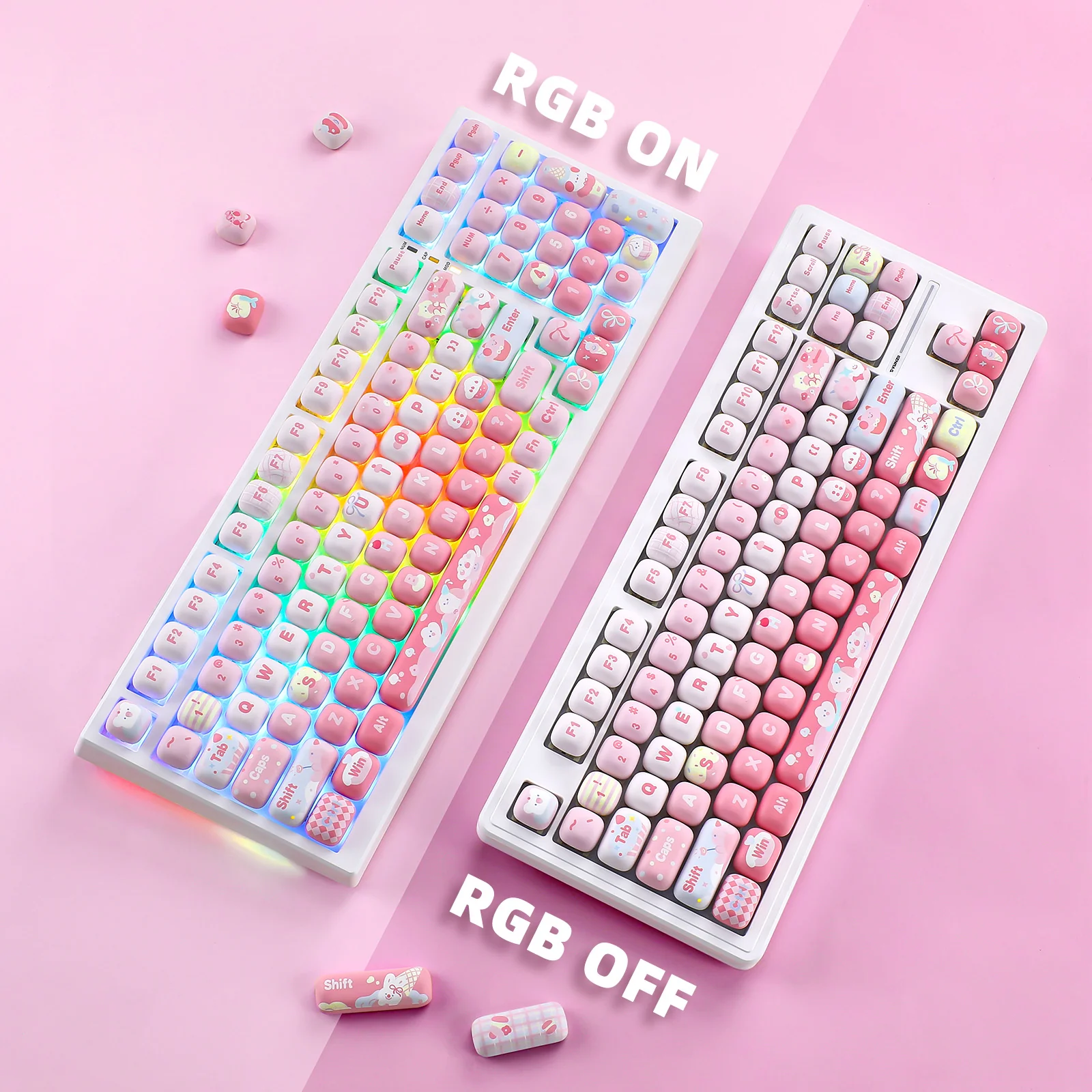 YUNZII Ice Cream MOG Profile Keycap Set - Image 8