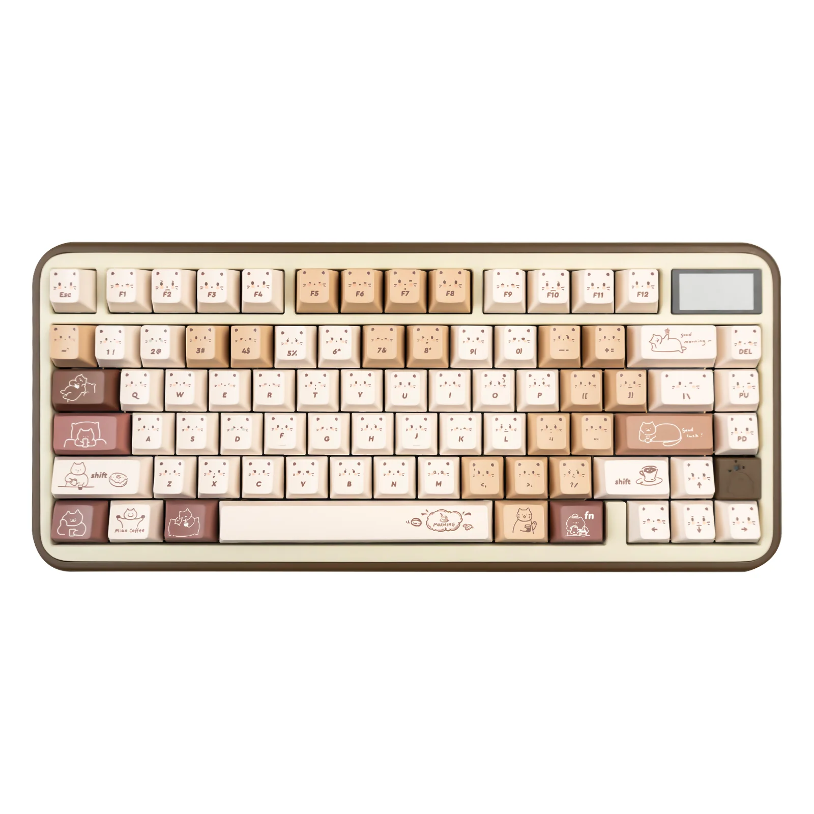YUNZII Jelly Coffee Kitten Cherry Profile Keycap Set - Image 2