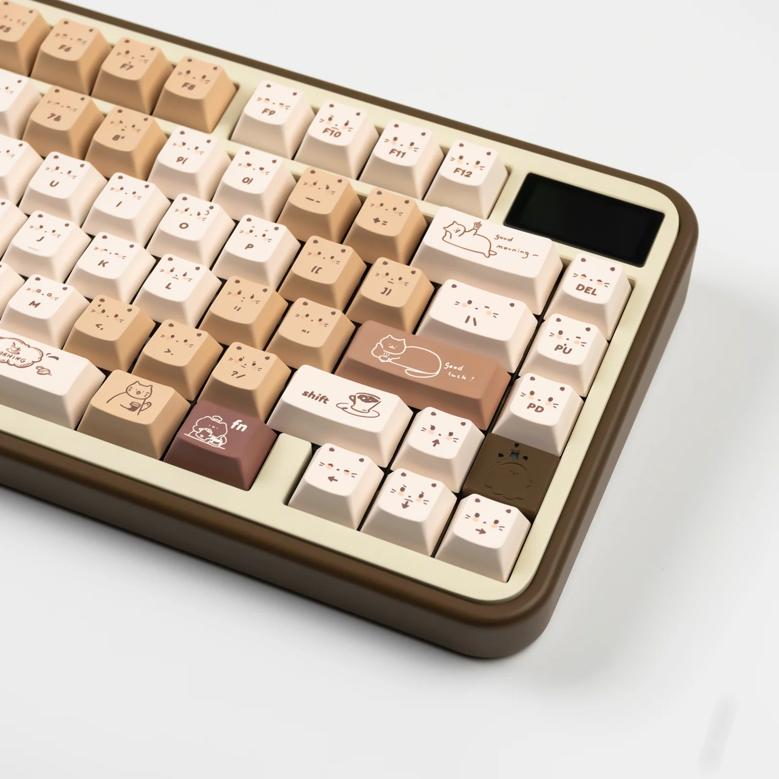 YUNZII Jelly Coffee Kitten Cherry Profile Keycap Set - Image 6
