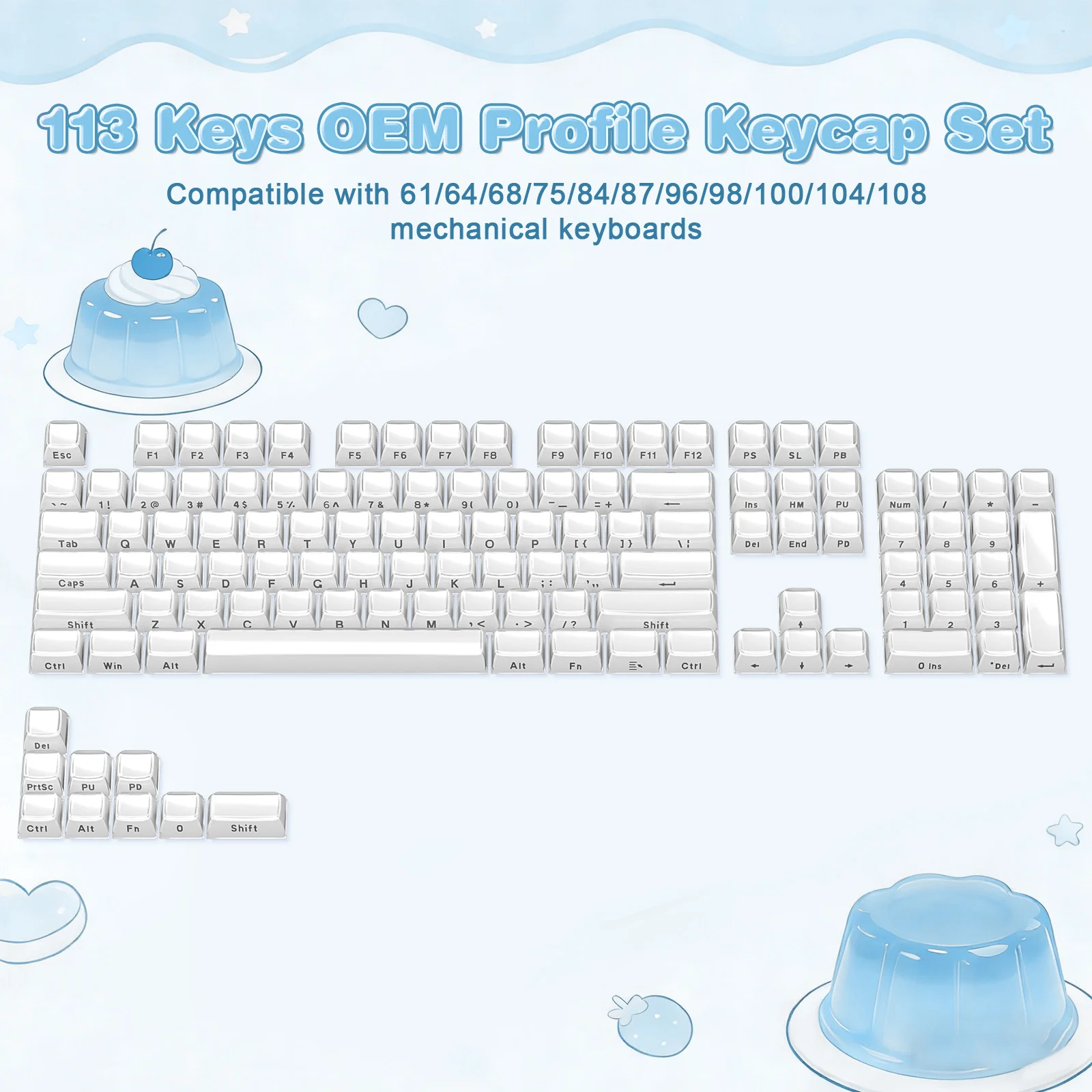 YUNZII Jelly OEM Profile Keycap Set - Image 2
