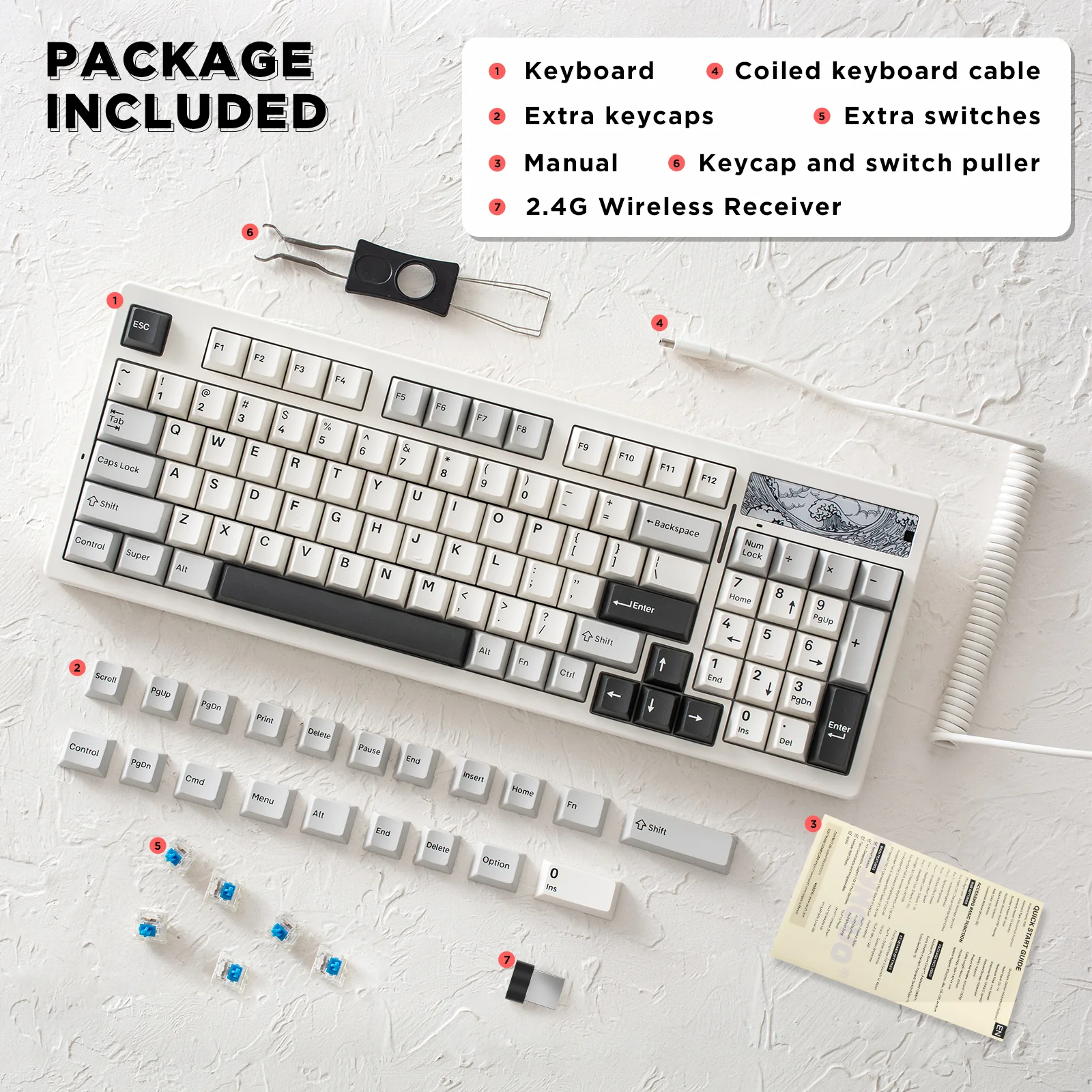 YUNZII Keynovo IF98 Pro Wireless Keyboard - Image 14