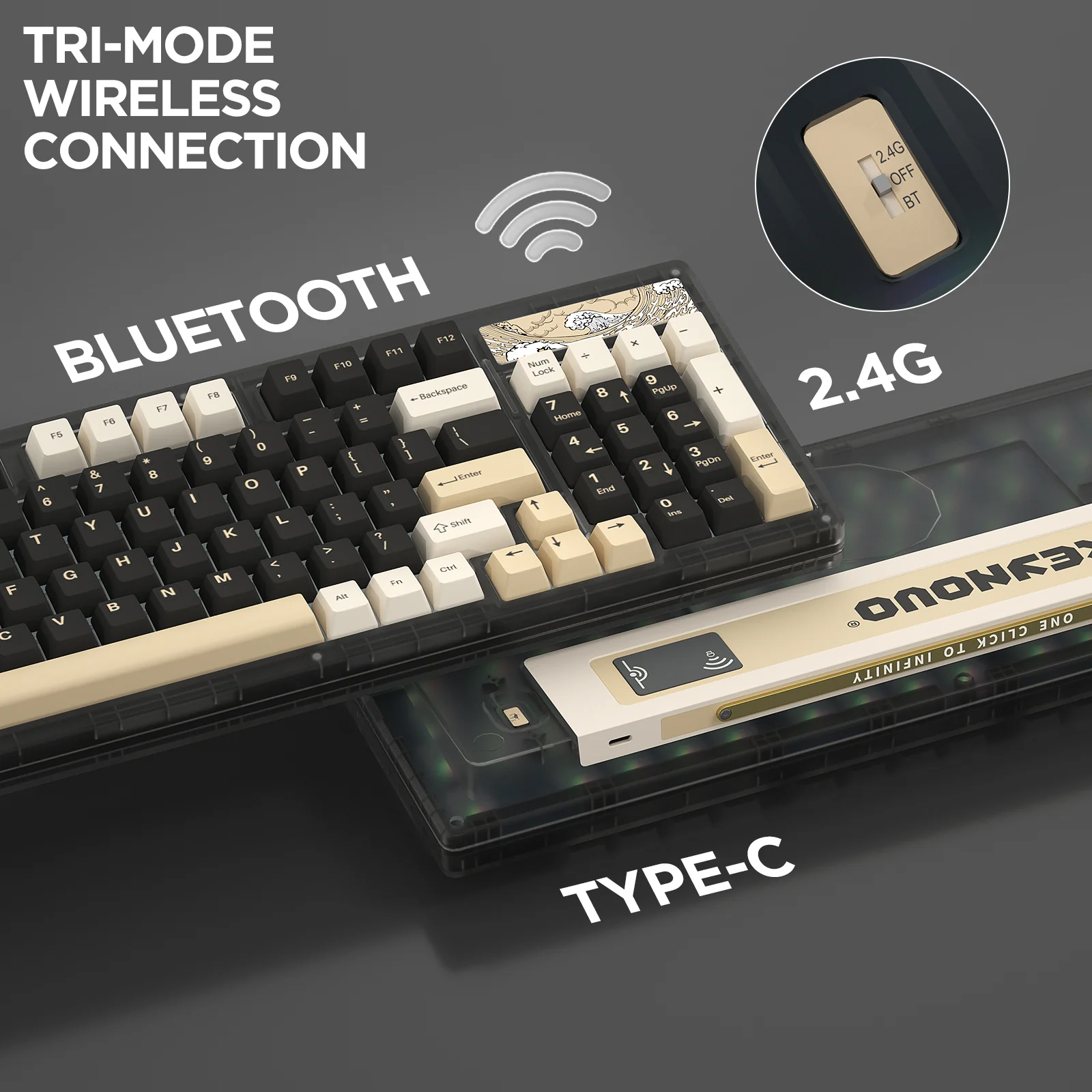 YUNZII Keynovo IF98 Pro Wireless Keyboard - Image 16