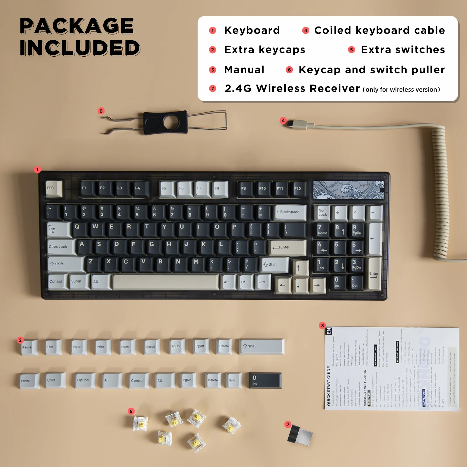 YUNZII Keynovo IF98 Pro Wireless Keyboard - Image 18