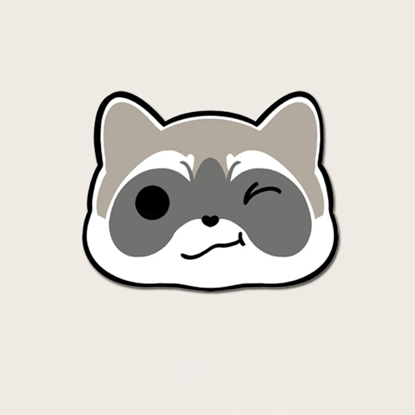 YUNZII Keynovo Raccoon Shaped Mouse Mat Desk Pad - Image 2