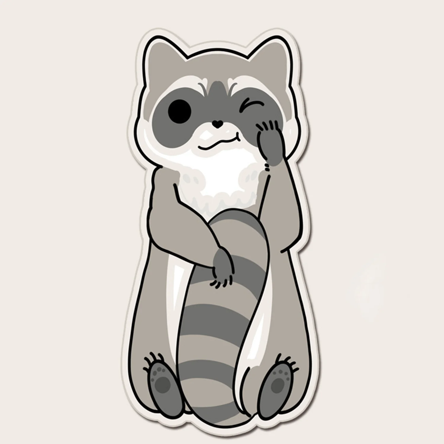 YUNZII Keynovo Raccoon Shaped Mouse Mat Desk Pad - Image 3
