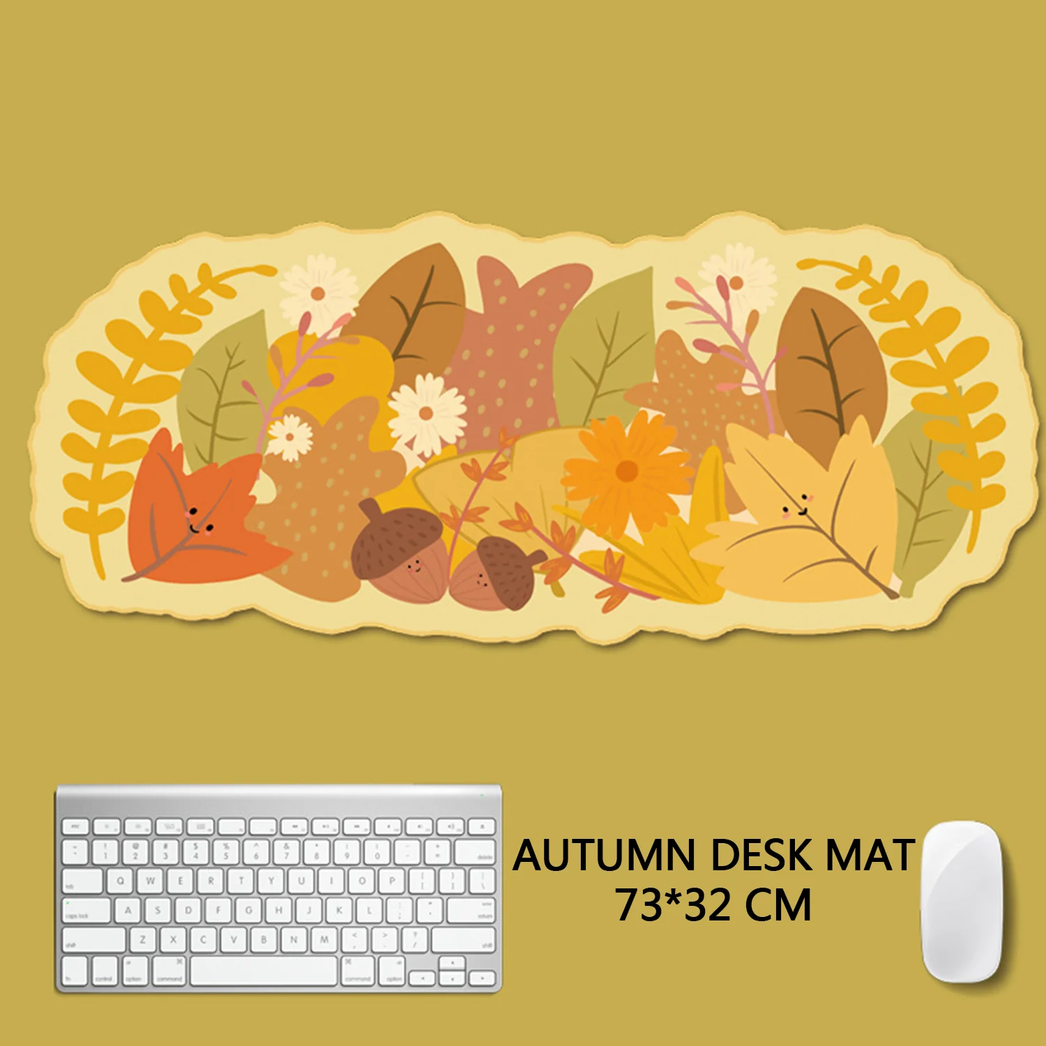YUNZII Keynovo Autumn Shaped Mouse Mat Desk Pad - Image 2