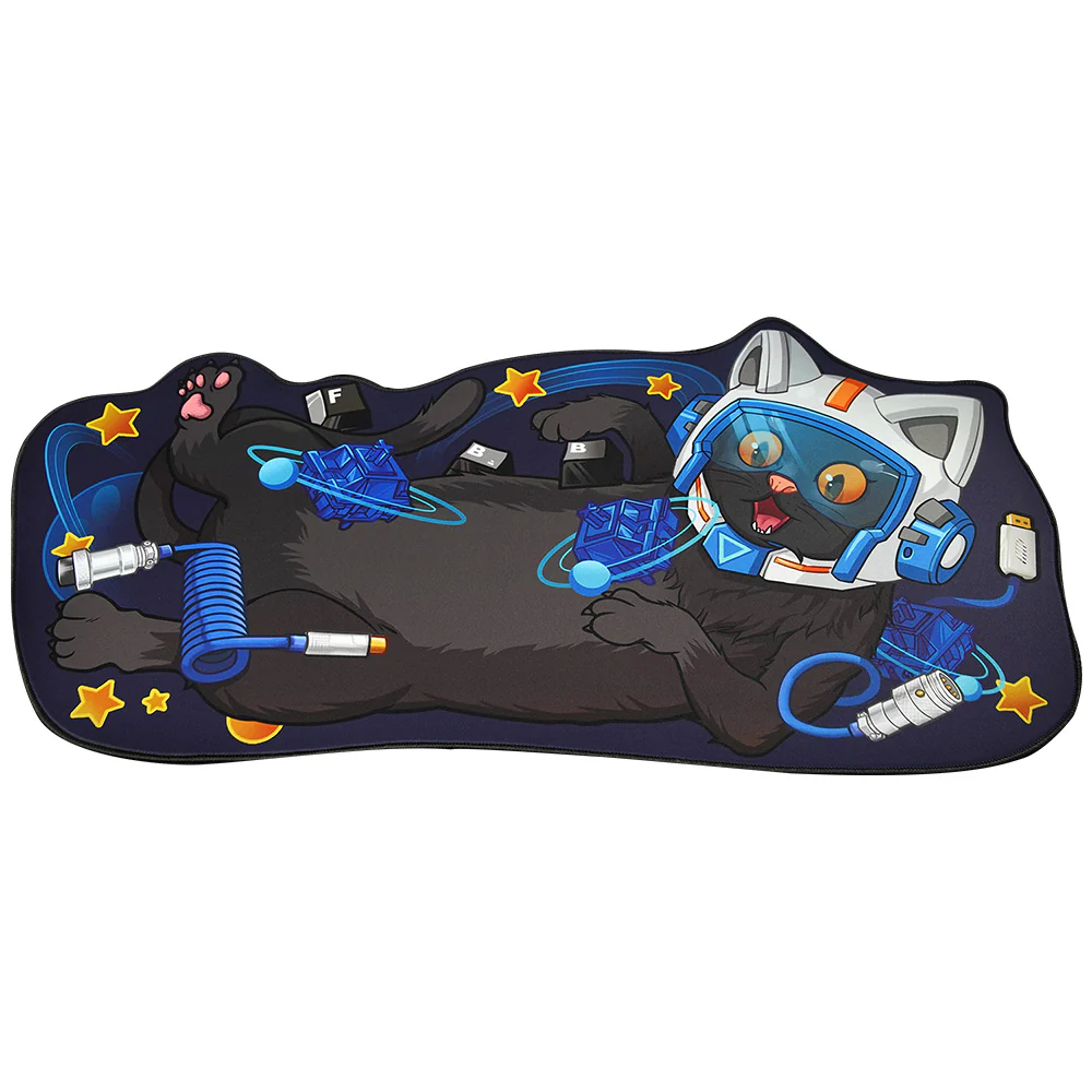 YUNZII Keynovo Shaped Mouse Mat Desk Pad - Cat - Image 7
