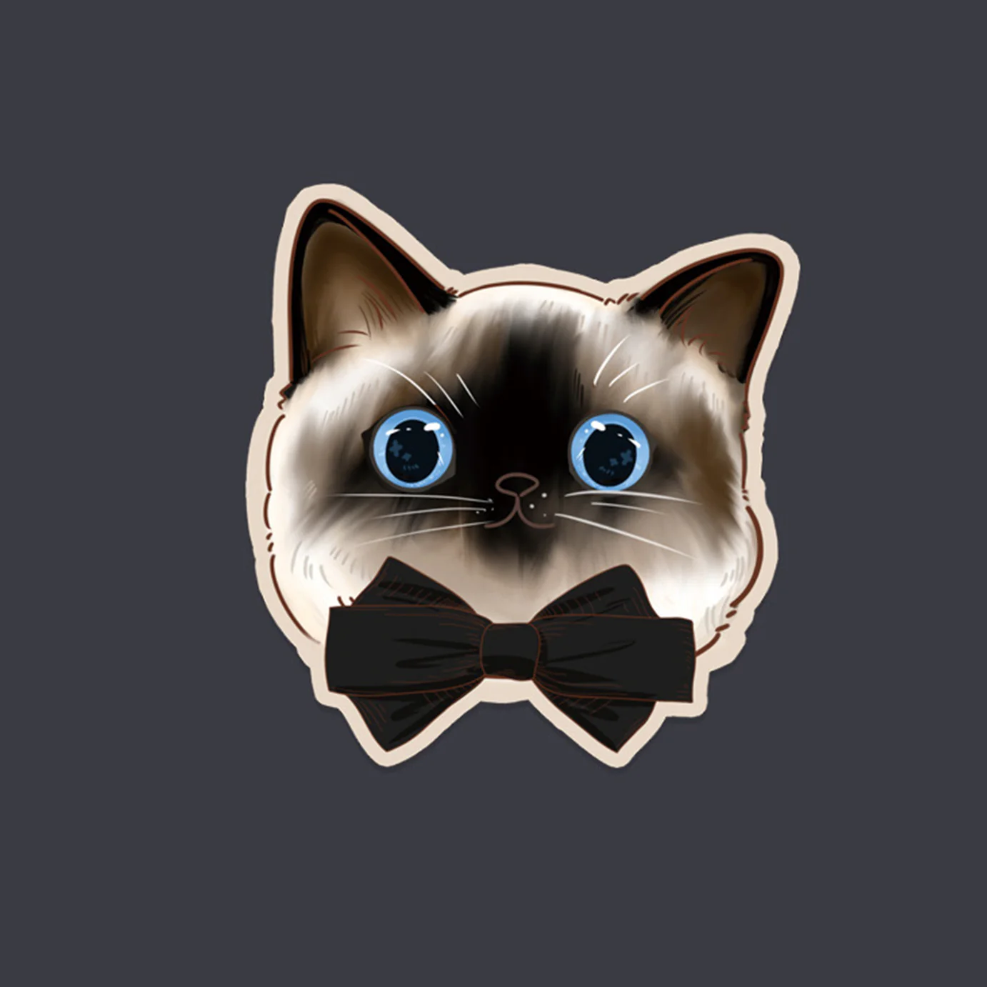 YUNZII Keynovo Siamese Cat Shaped Mouse Mat Desk Pad - Image 2