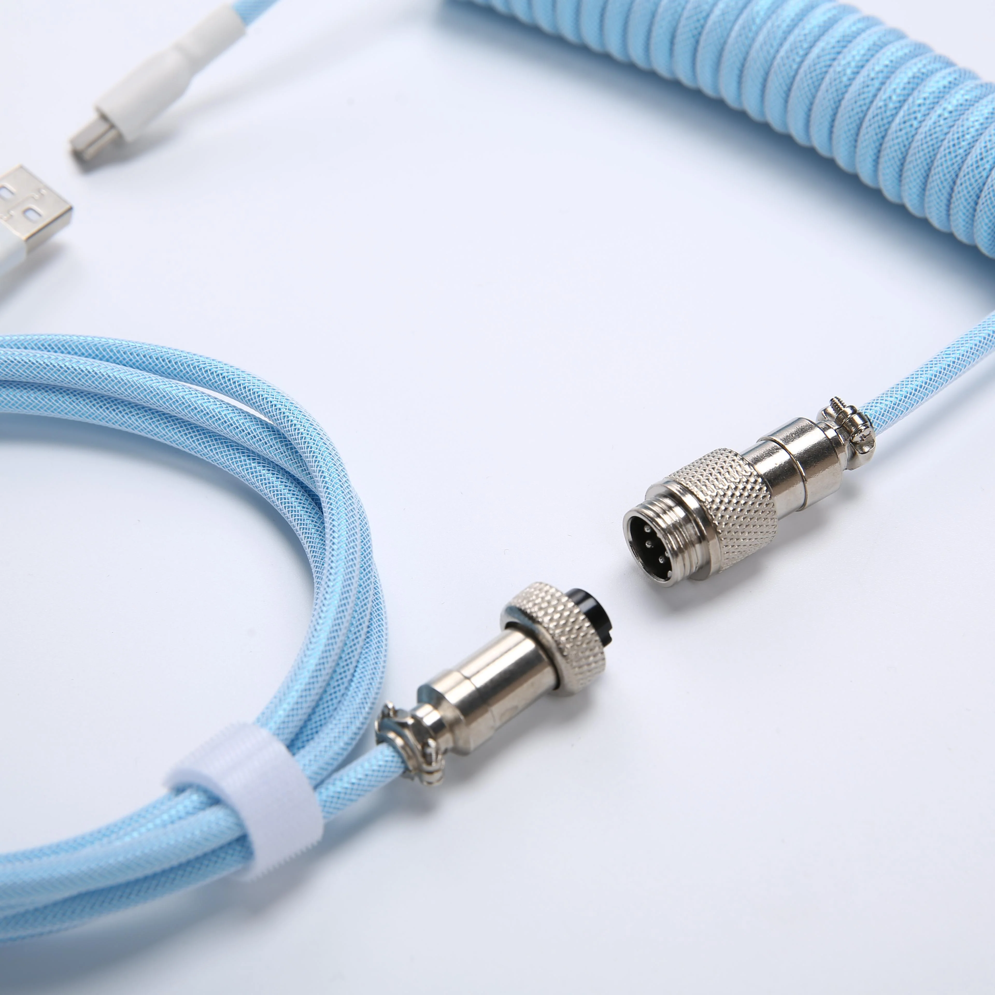YUNZII Keynovo V3 Coiled Keyboard Cable with Aviator USB Cable for Type-C Mechanical Gaming Keyboard - Image 12