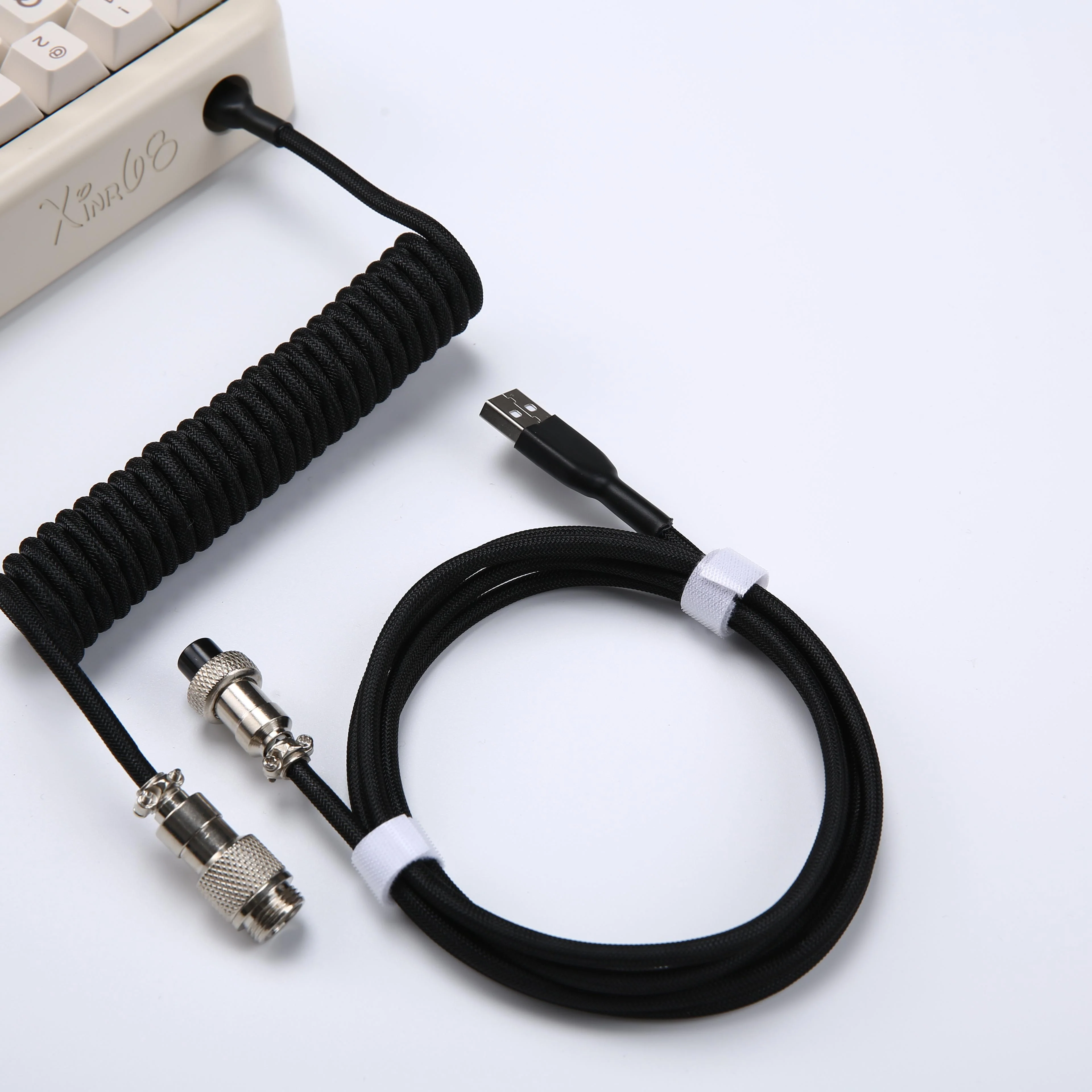 YUNZII Keynovo V3 Coiled Keyboard Cable with Aviator USB Cable for Type-C Mechanical Gaming Keyboard - Image 18