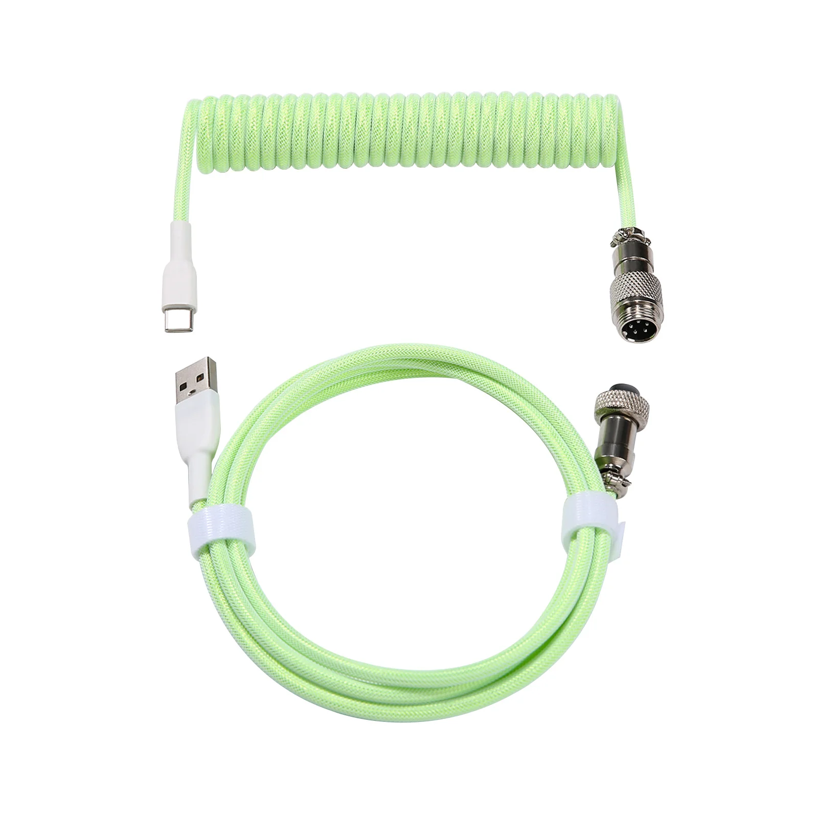 YUNZII Keynovo V3 Coiled Keyboard Cable with Aviator USB Cable for Type-C Mechanical Gaming Keyboard - Image 5