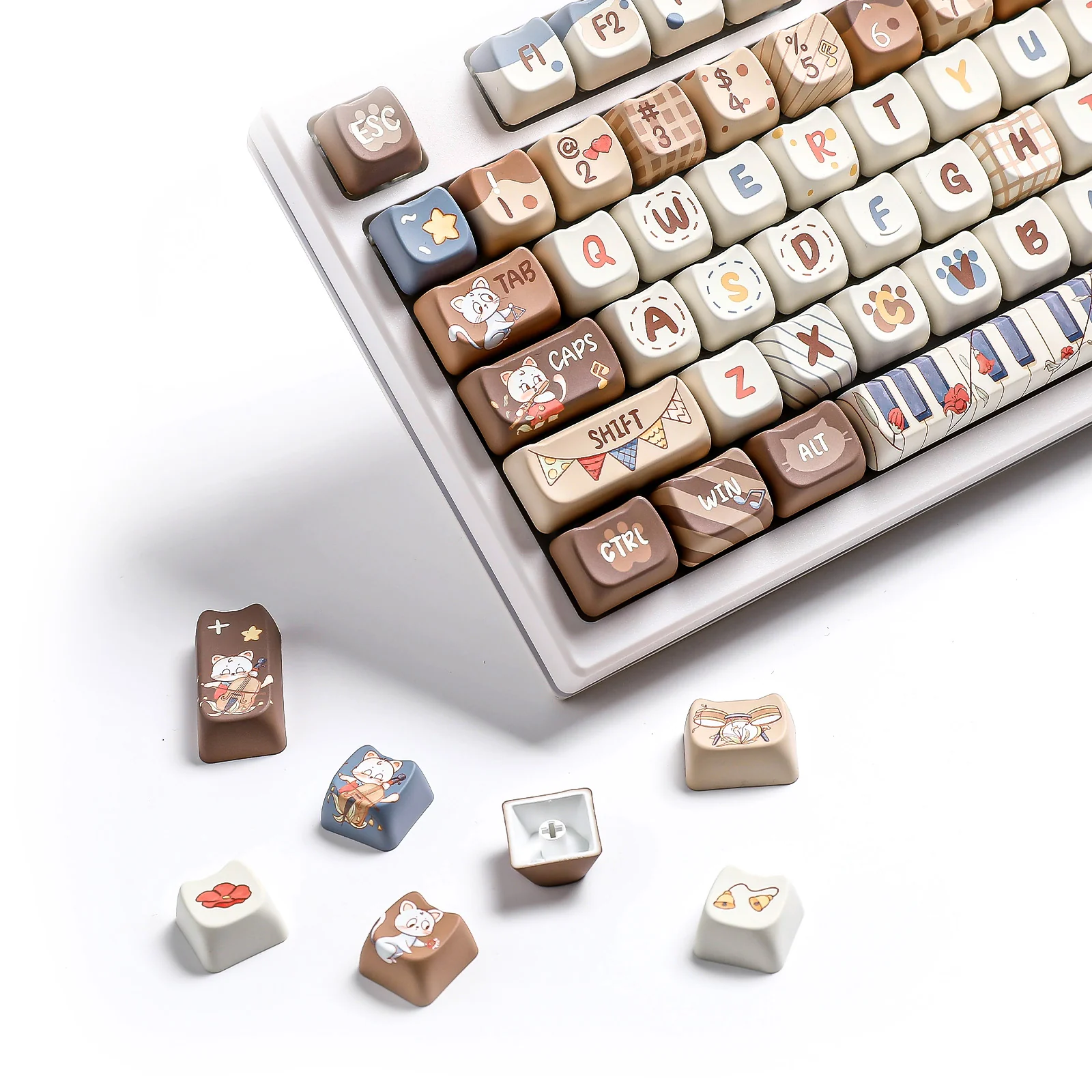 YUNZII Kitten Recital MAO Profile Keycap Set - Image 10