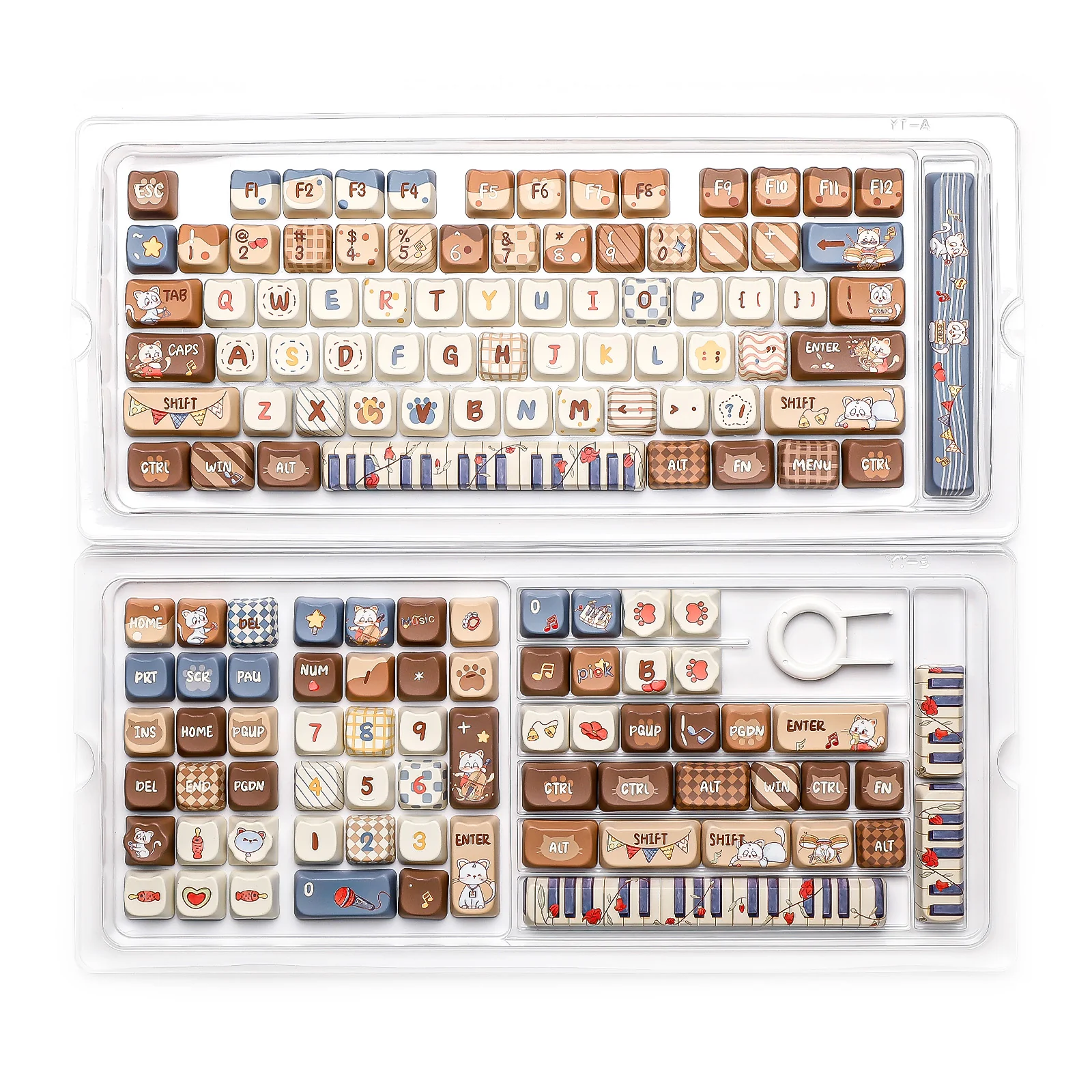 YUNZII Kitten Recital MAO Profile Keycap Set - Image 11