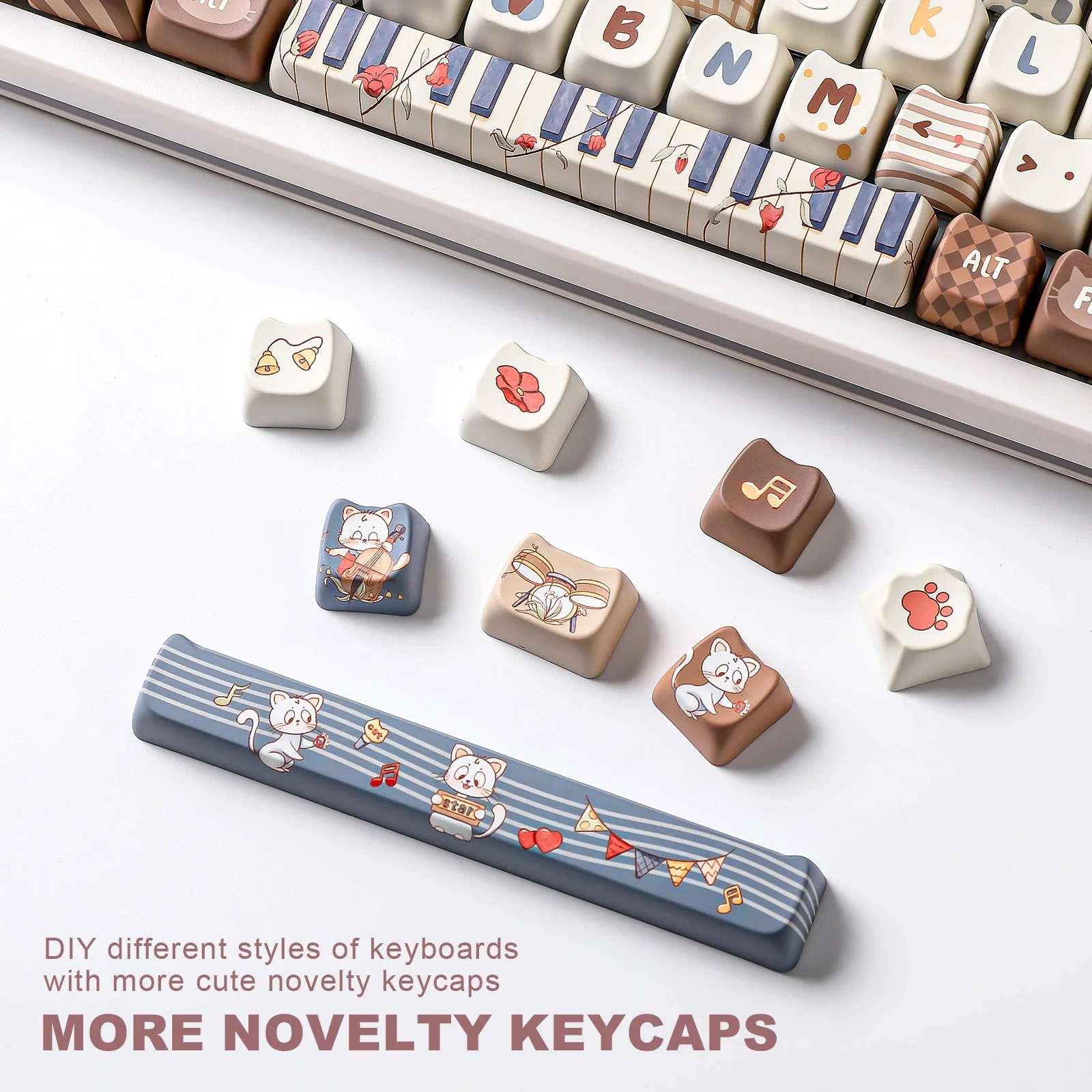 YUNZII Kitten Recital MAO Profile Keycap Set - Image 7