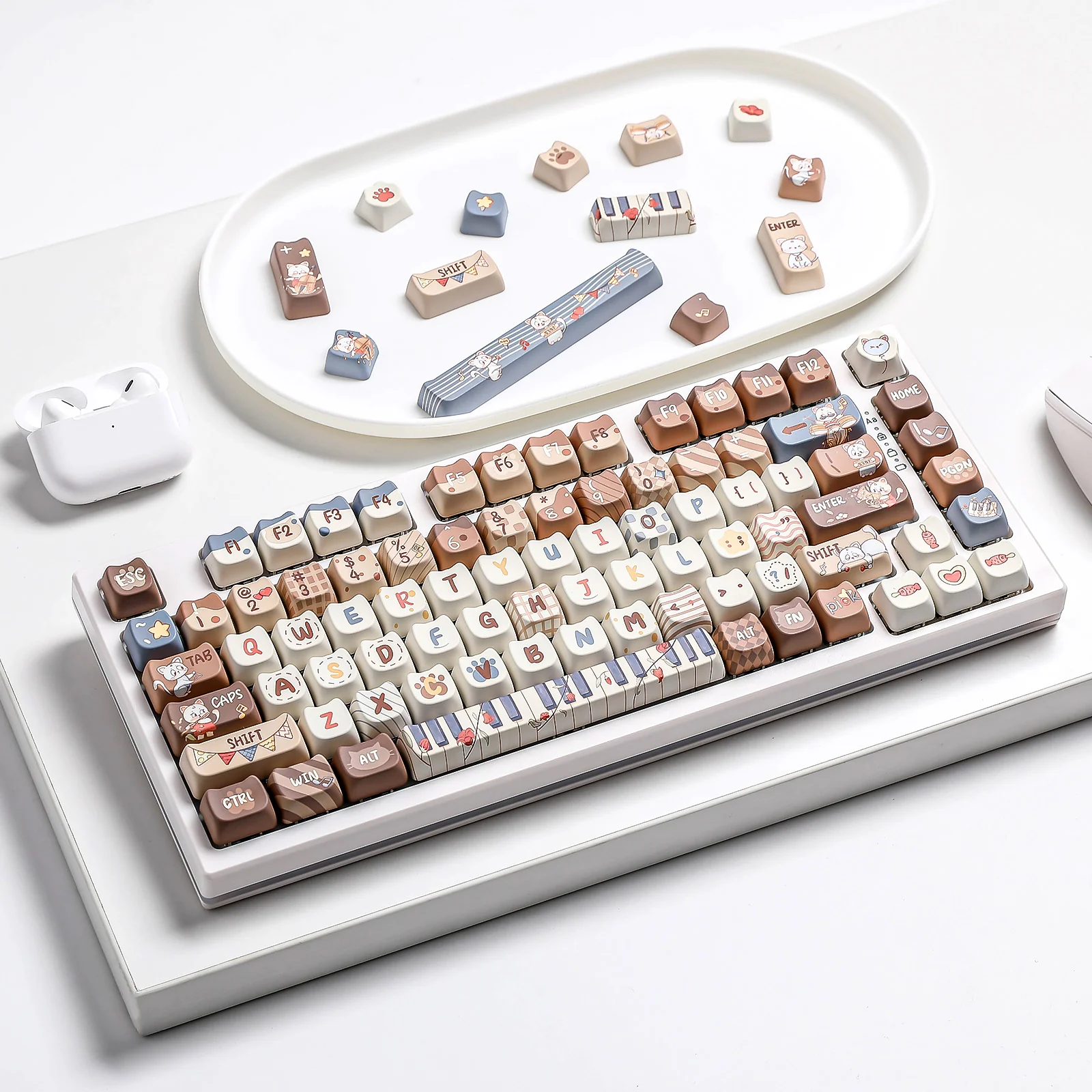 YUNZII Kitten Recital MAO Profile Keycap Set - Image 8
