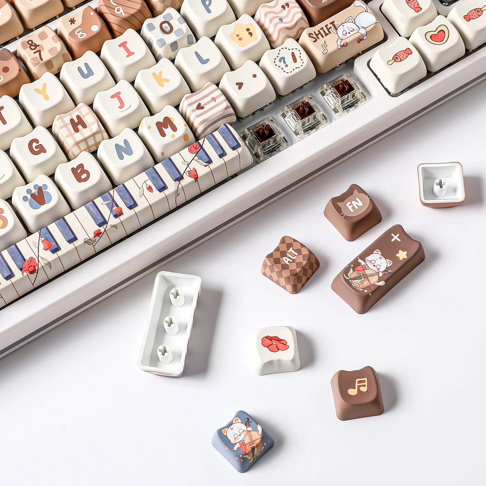 YUNZII Kitten Recital MAO Profile Keycap Set - Image 9