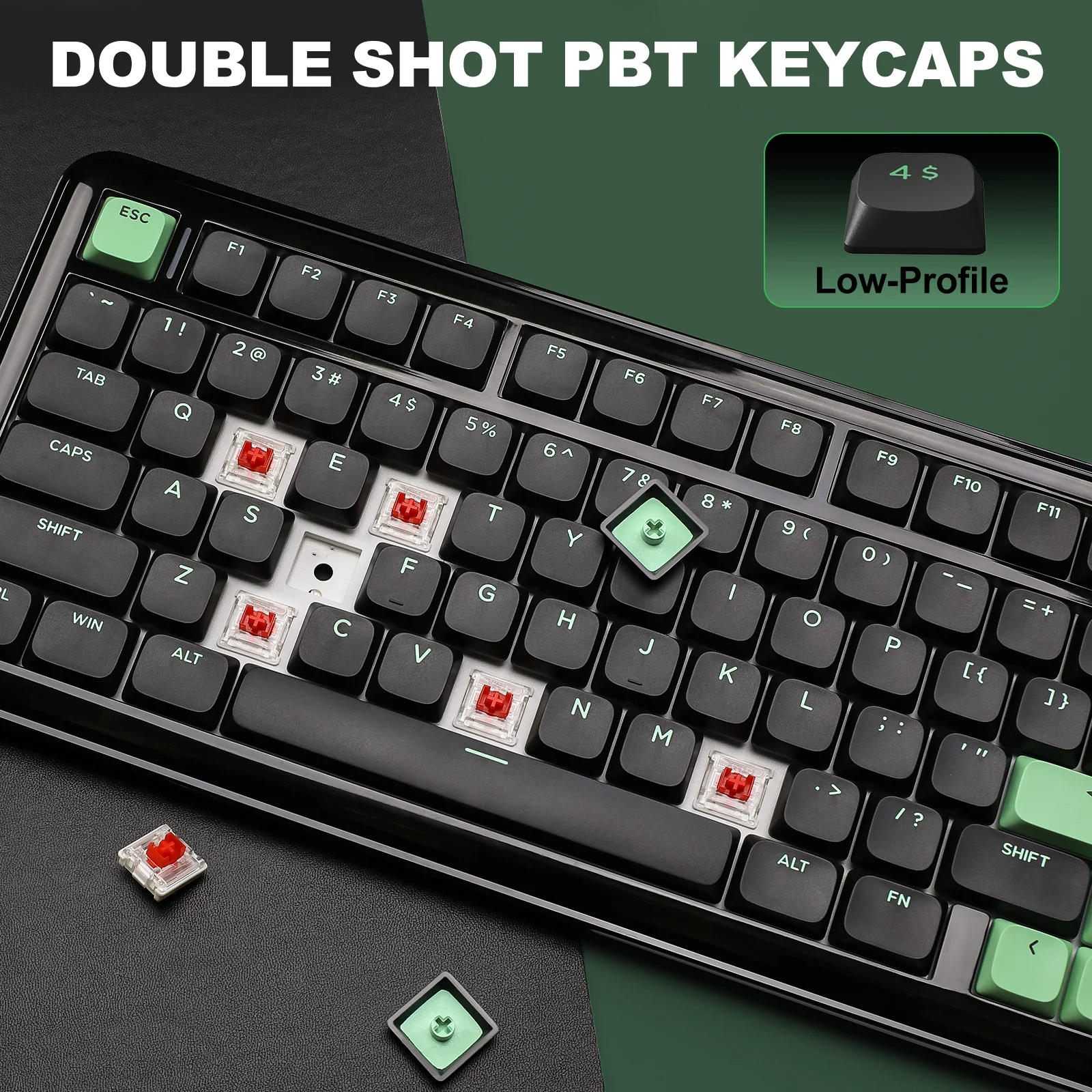 YUNZII L75 Low Profile Wireless Mechanical Keyboard - Image 6