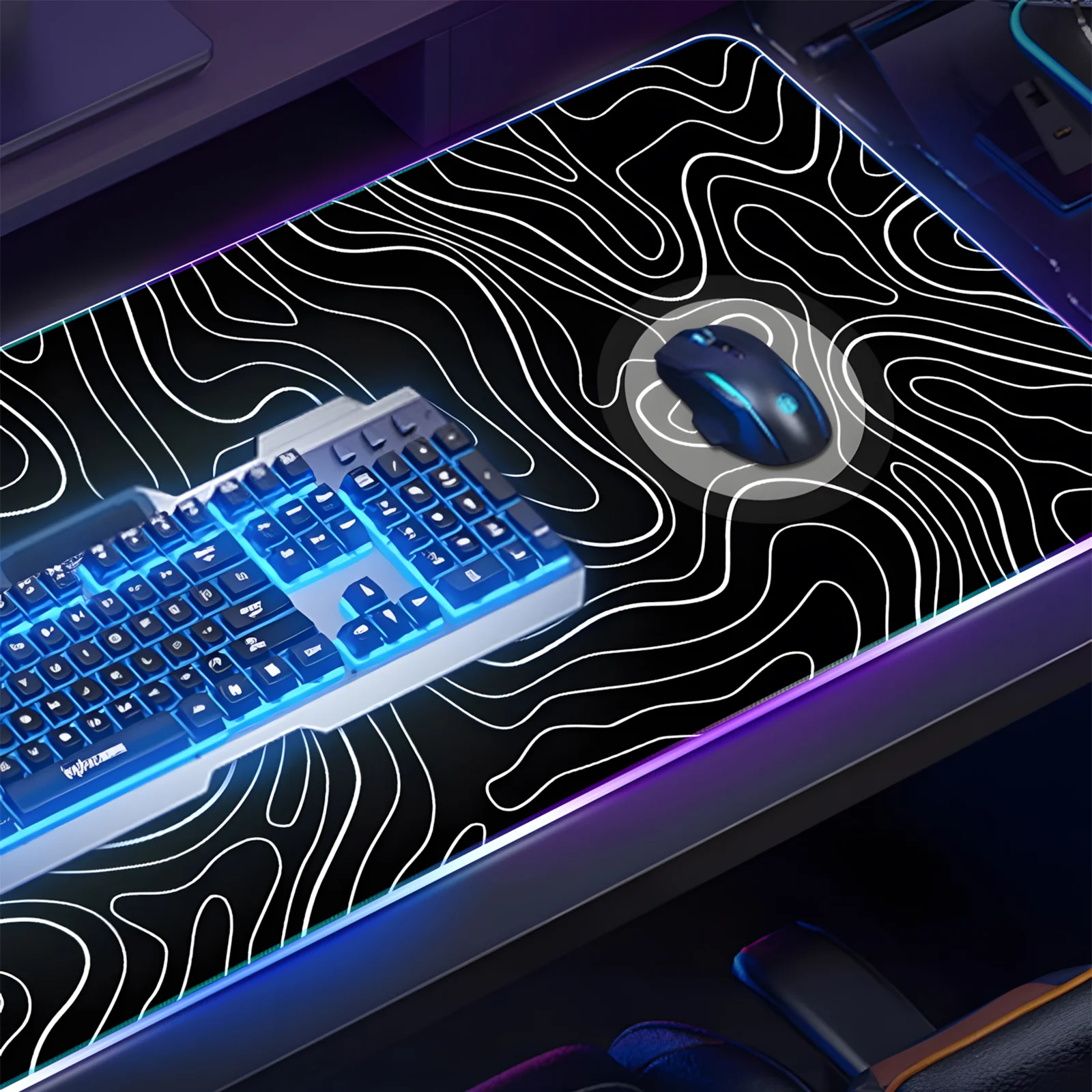 YUNZII LED Gaming Mouse Pad Desk Mat - Image 13