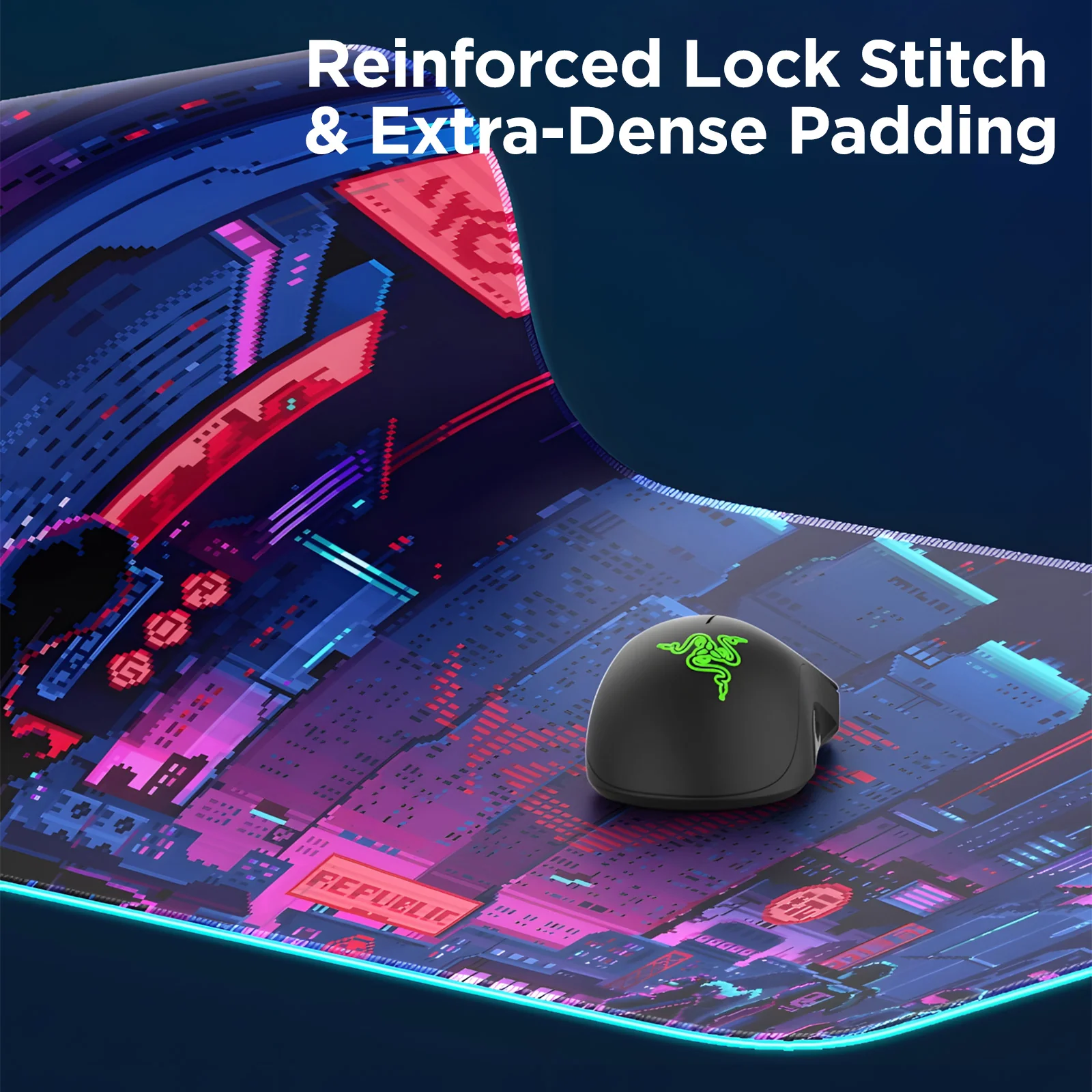 YUNZII LED Gaming Mouse Pad Desk Mat - Image 3