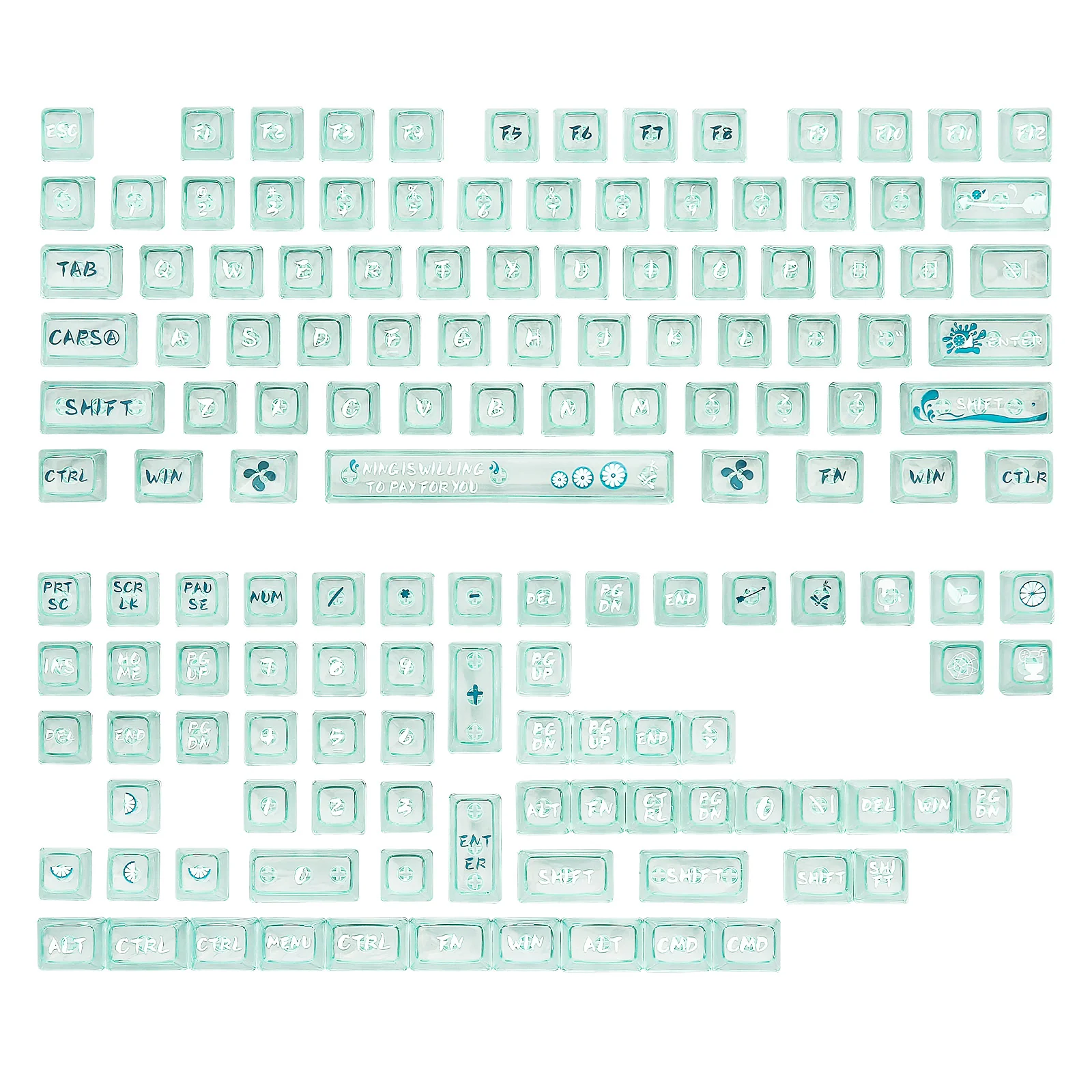 YUNZII Lemon Keycap Set