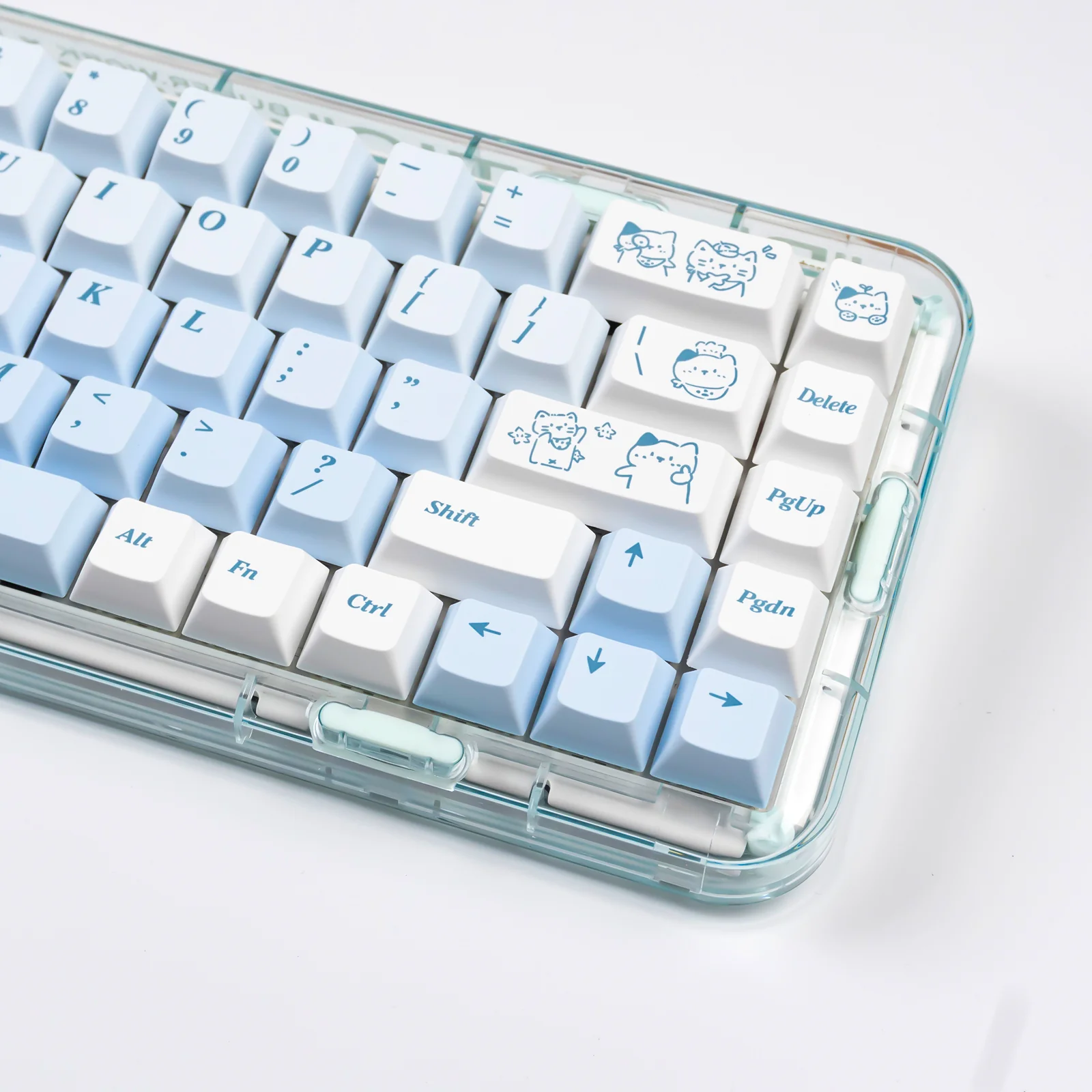 YUNZII Line Cat Cherry Profile Keycap Set - Image 2
