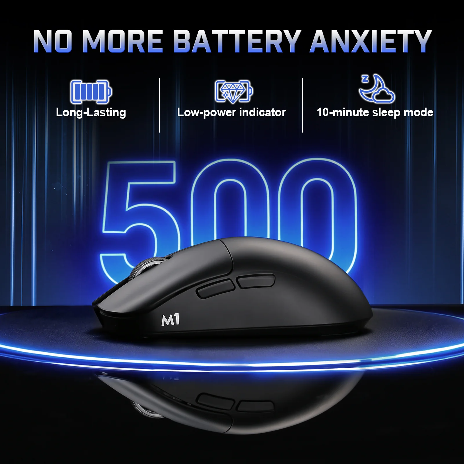 YUNZII M1 Lightweight Tri-Mode Wireless Custom Mouse - Image 6