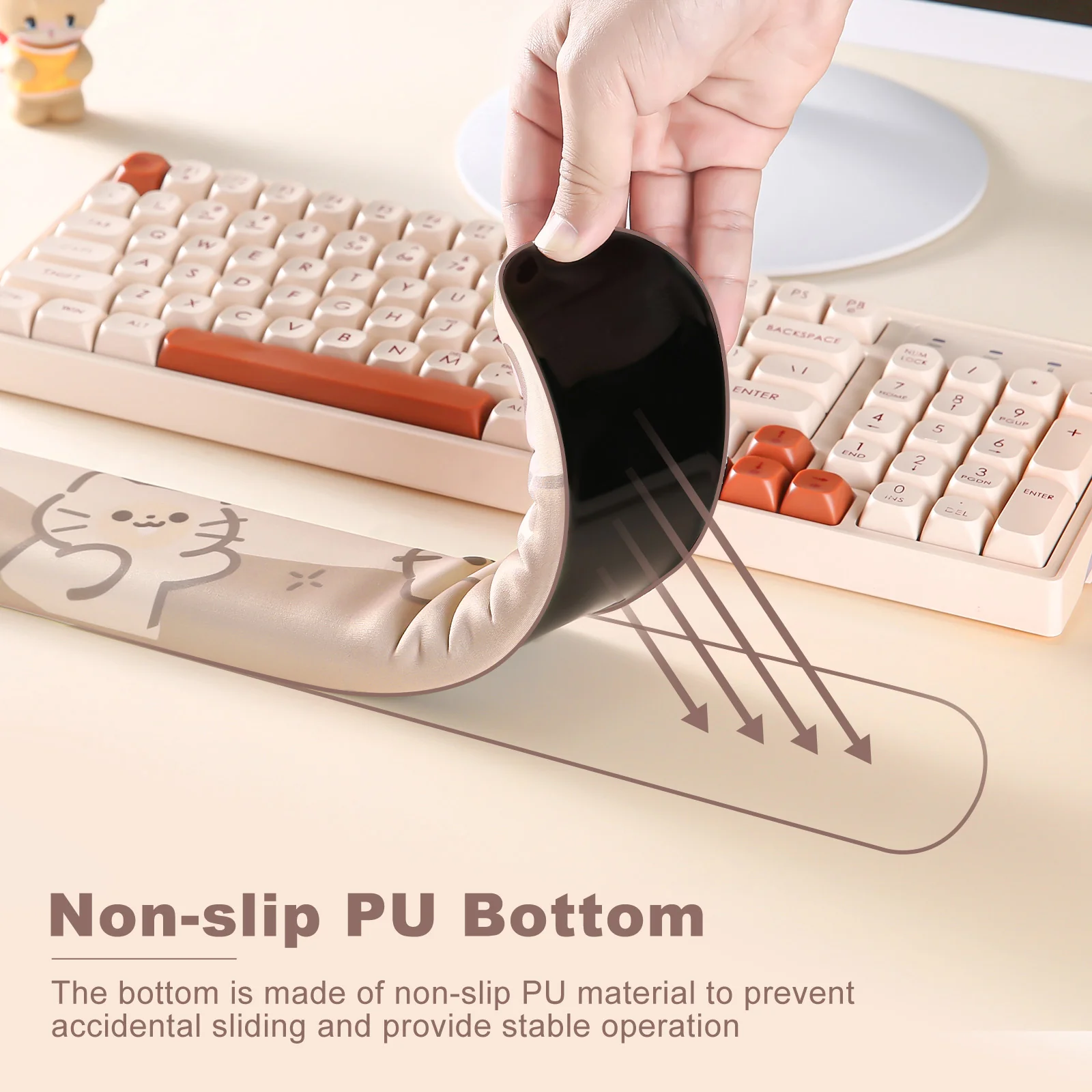 YUNZII Meow Meow Keyboard Wrist Rest - Image 7