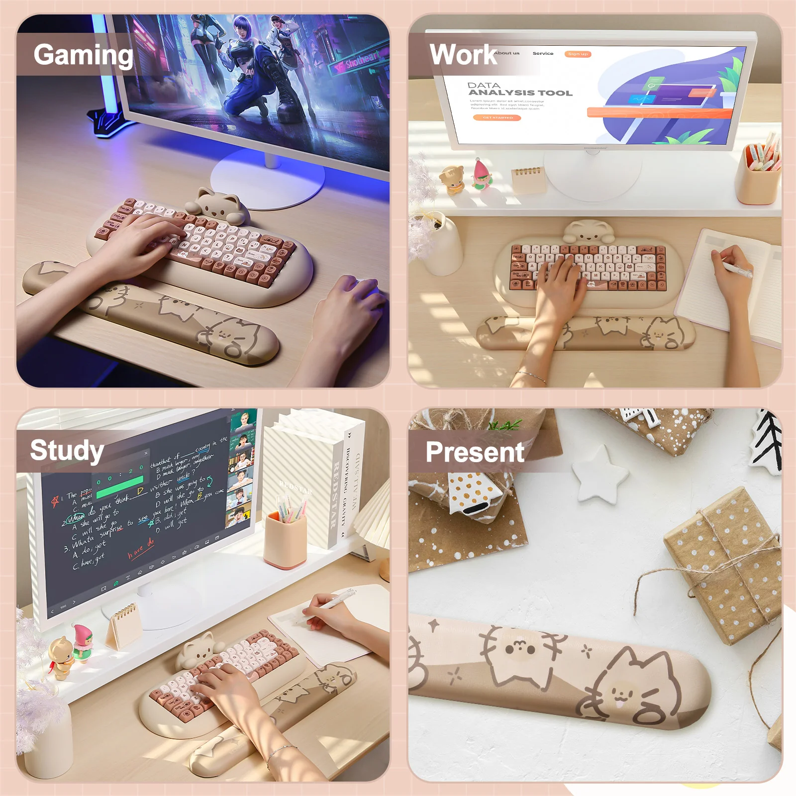 YUNZII Meow Meow Keyboard Wrist Rest - Image 9