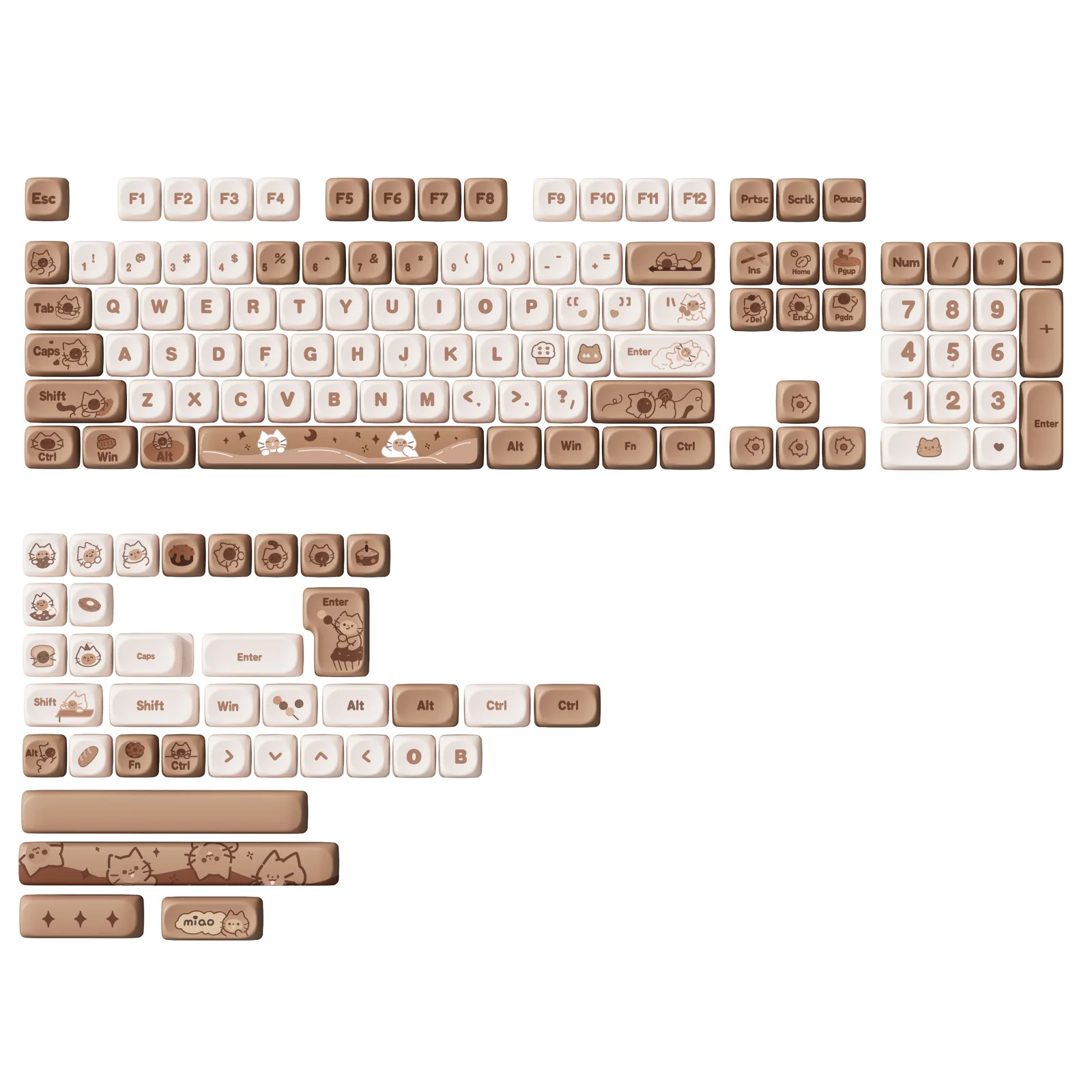 YUNZII Meow Meow MOA Profile Keycap Set - Image 2