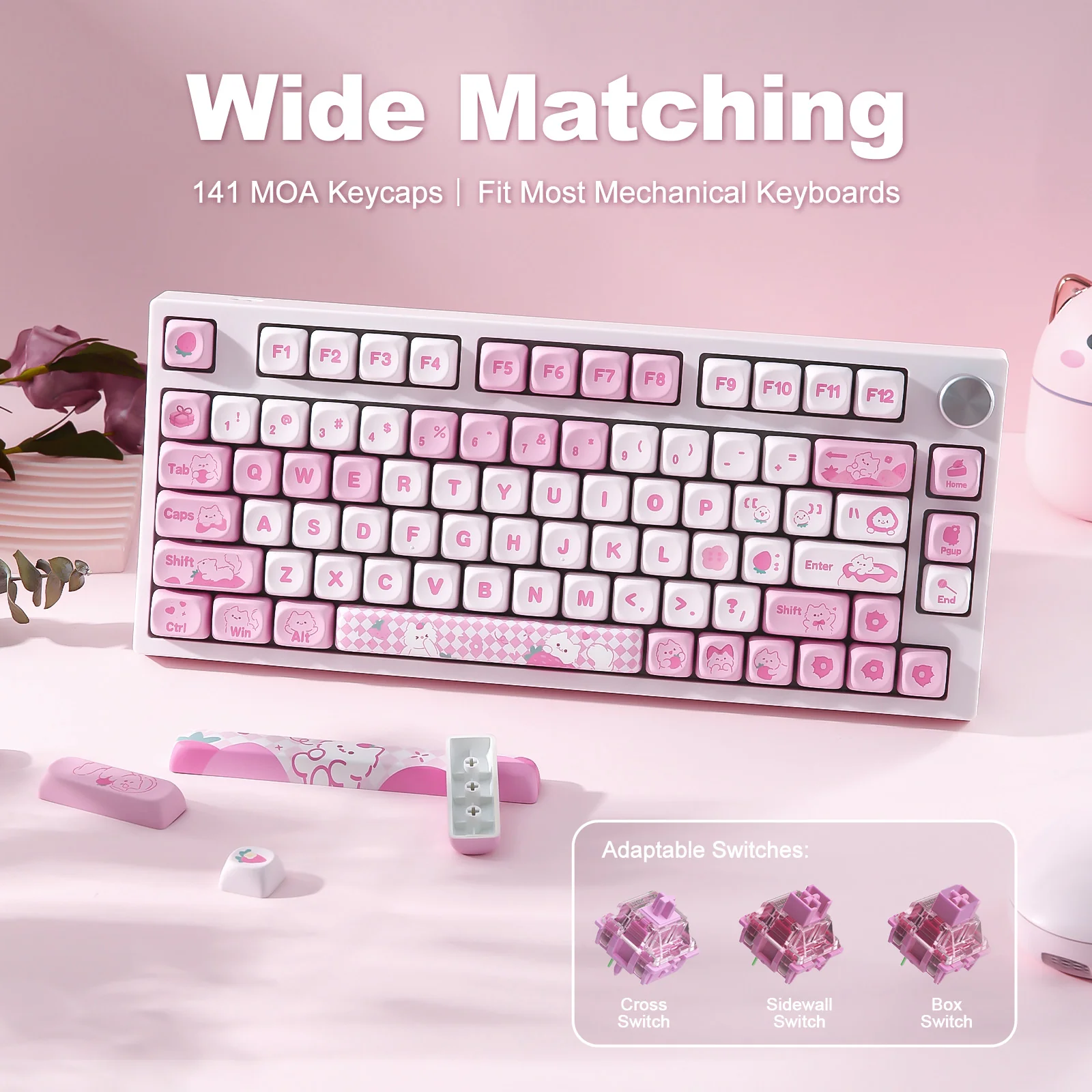 YUNZII Meow Meow MOA Profile Keycap Set - Image 3