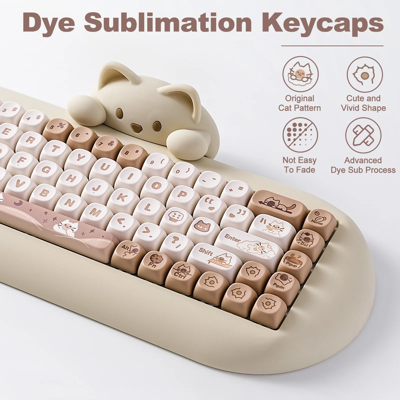 YUNZII Meow Meow MOA Profile Keycap Set - Image 4