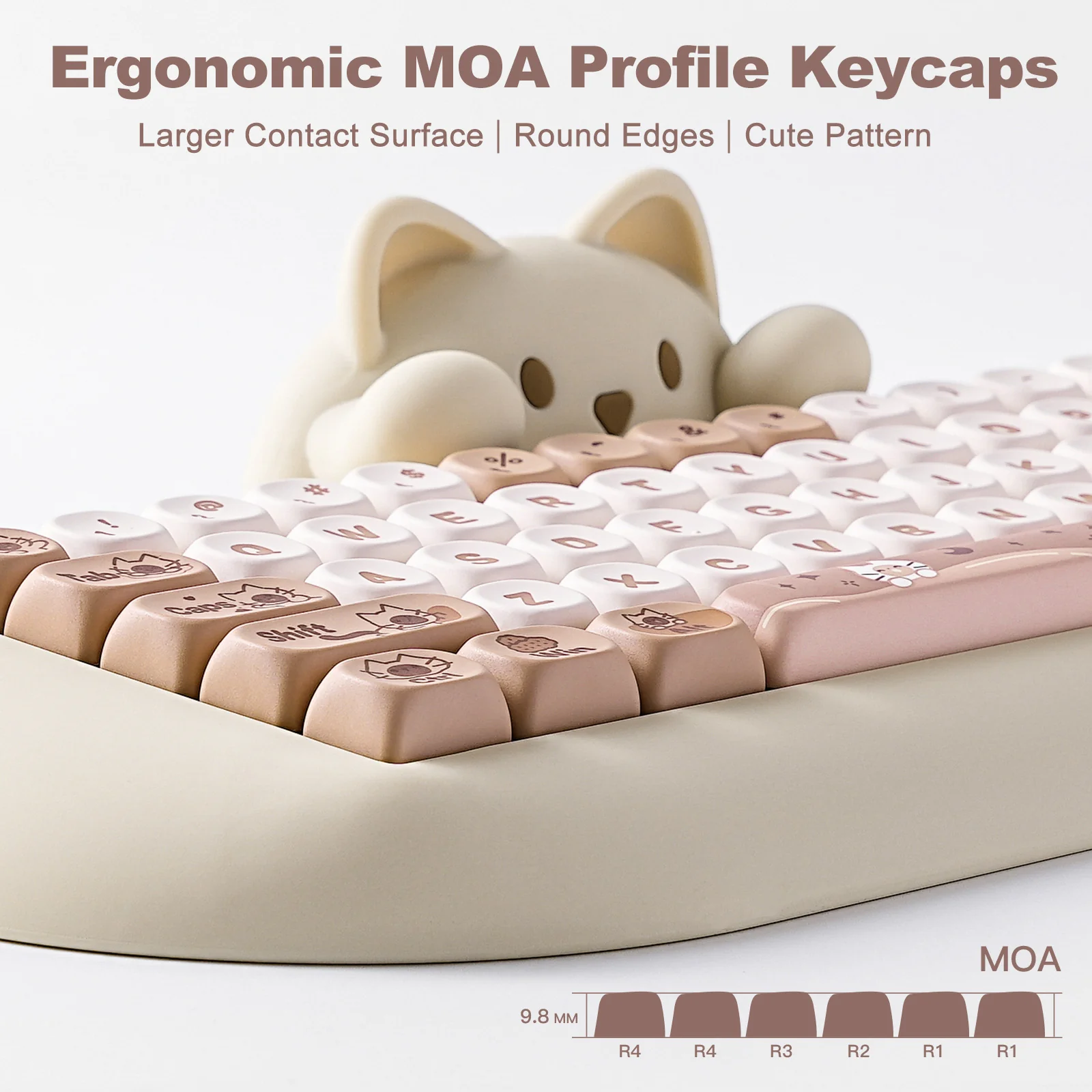 YUNZII Meow Meow MOA Profile Keycap Set - Image 6