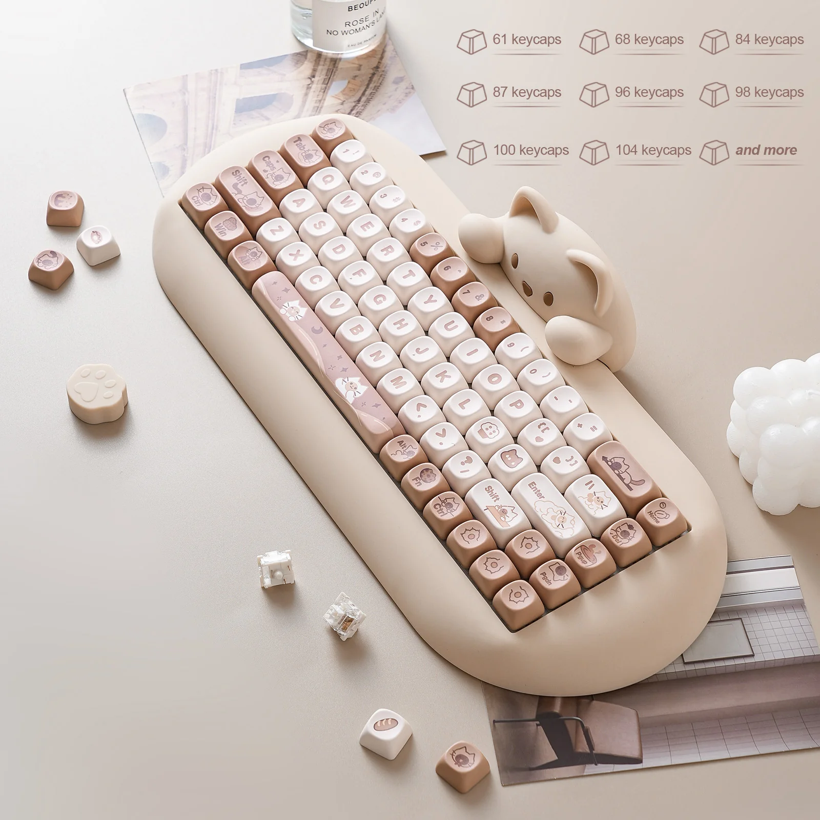 YUNZII Meow Meow MOA Profile Keycap Set - Image 8
