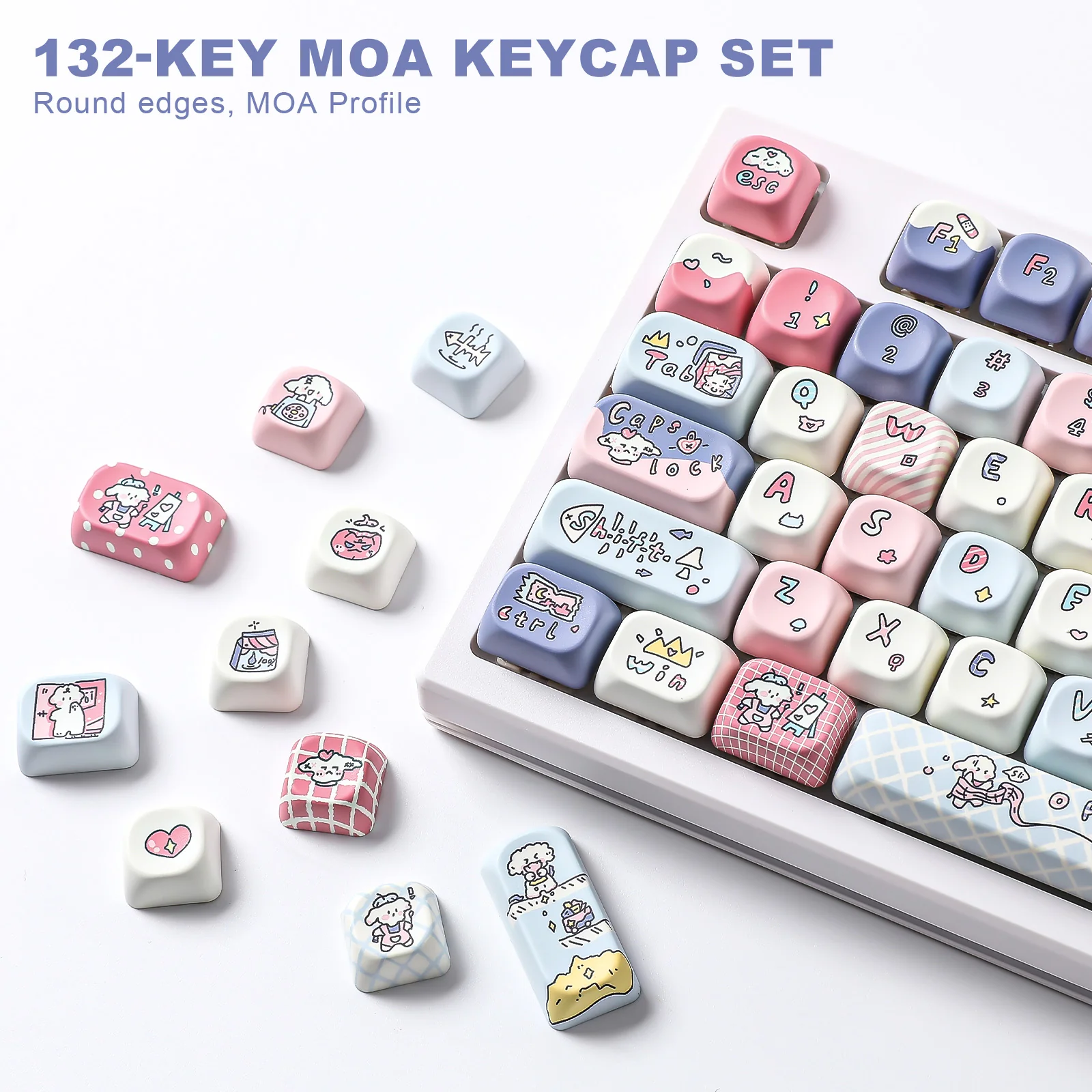YUNZII Milk Factory MOA Profile Keycap Set - Image 3