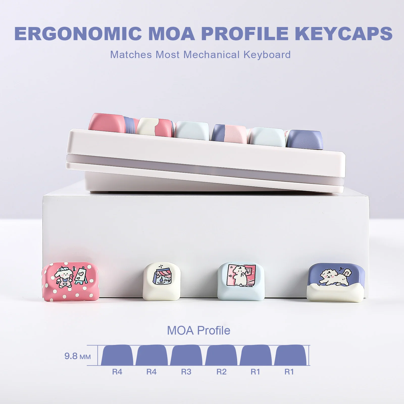 YUNZII Milk Factory MOA Profile Keycap Set - Image 5
