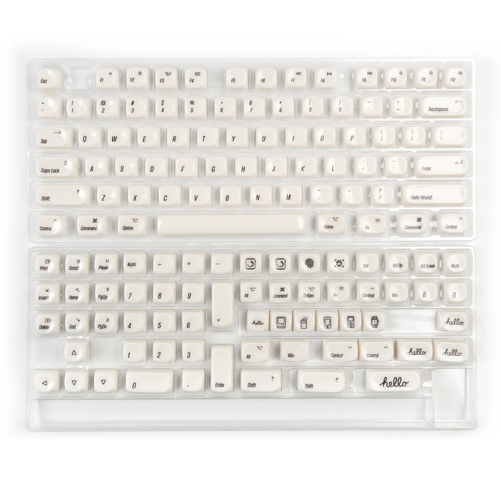 YUNZII Minimalism Ceramic Style MOA Profile Keycap Set - Image 8
