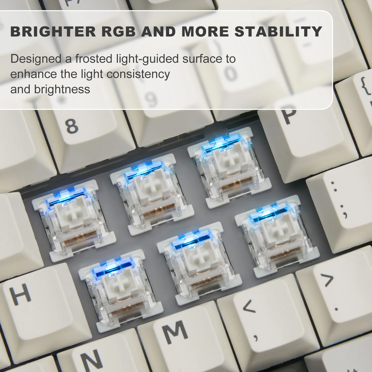 YUNZII Milk 3-Pin Mechanical Keyboard Linear Switch - Image 4