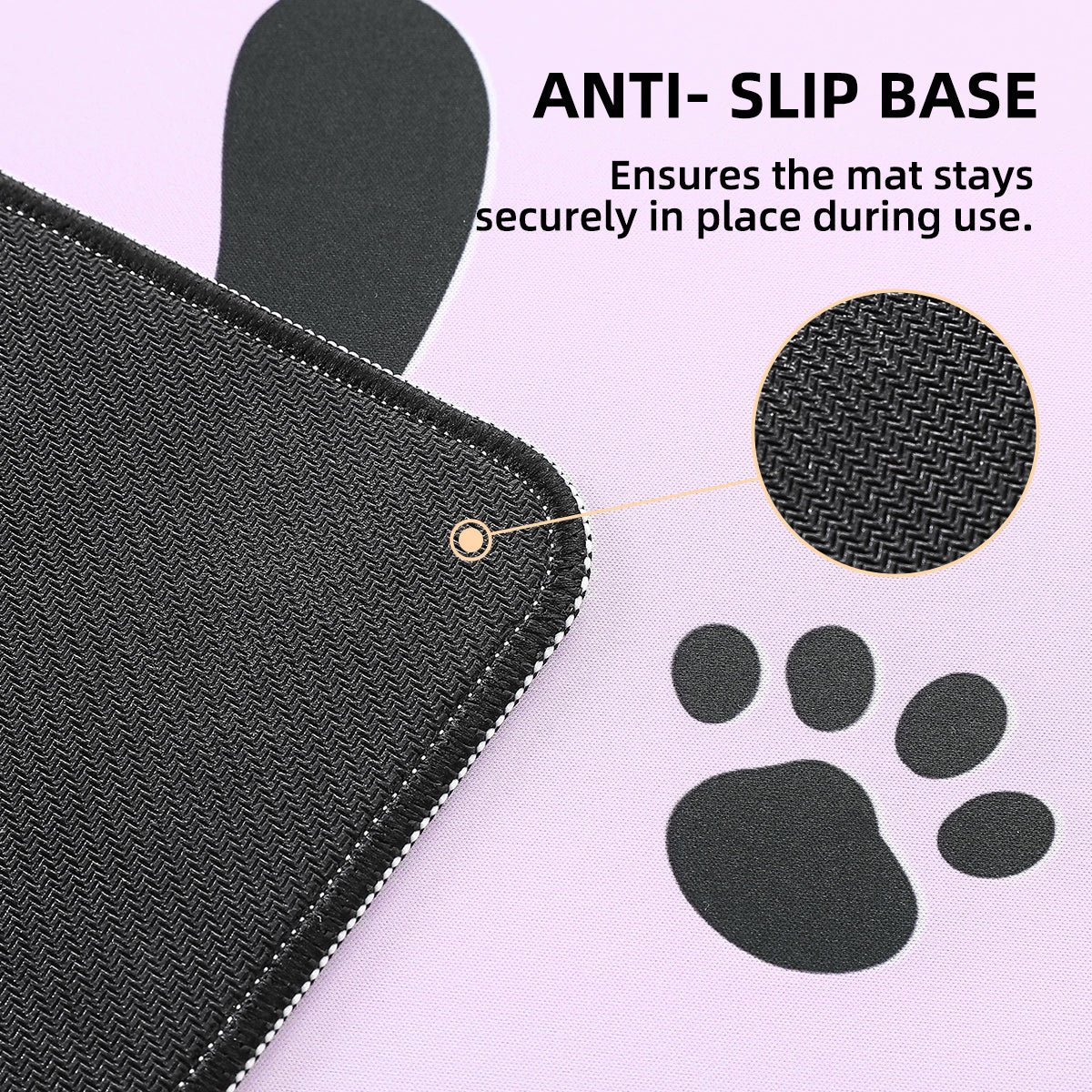 YUNZII Naughty Cat Mouse Mat Desk Pad - Image 4
