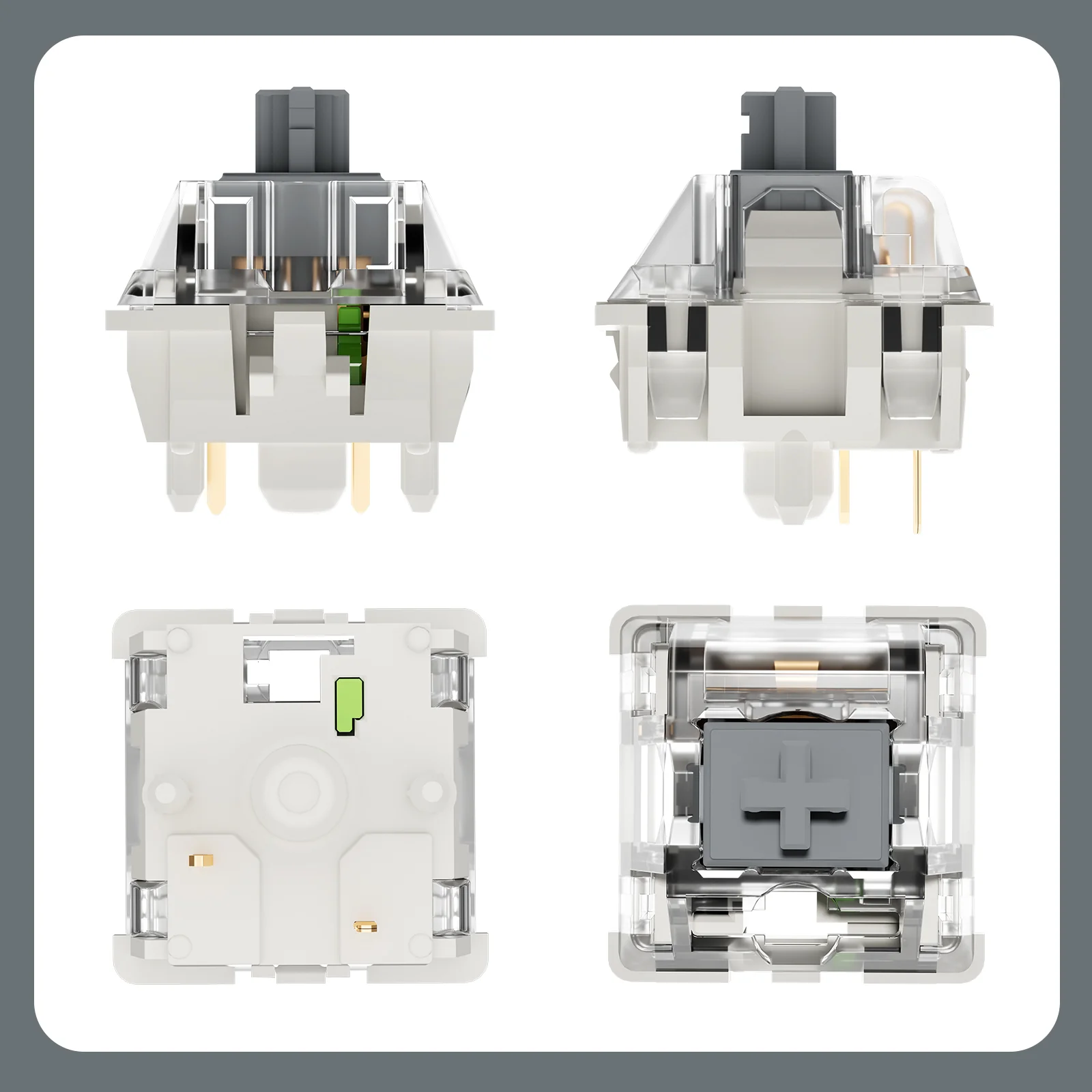 YUNZII Onyx Gray Tactile Clicky Mechanical Switch - Image 5