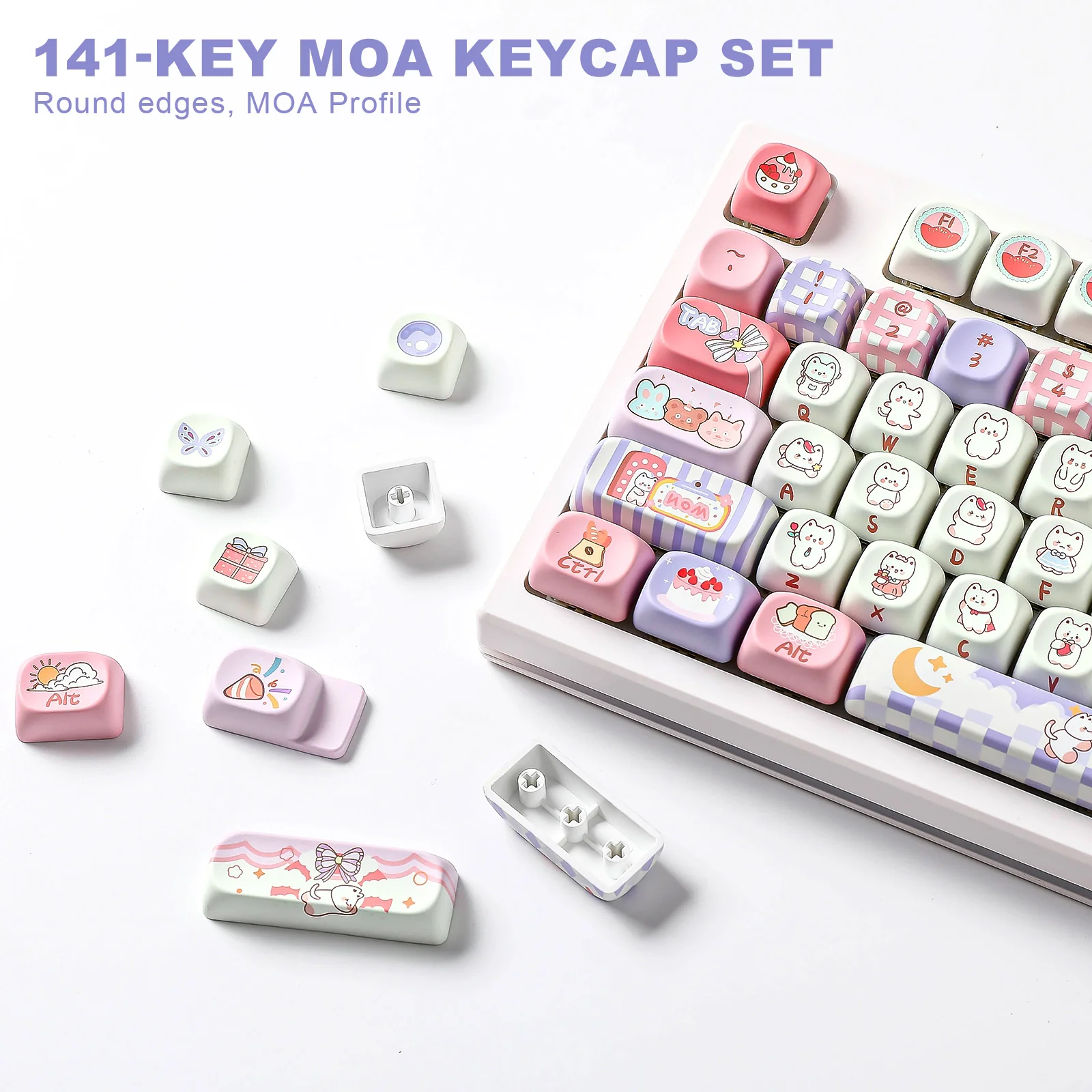 YUNZII Party MOA Profile Keycap Set - Image 3