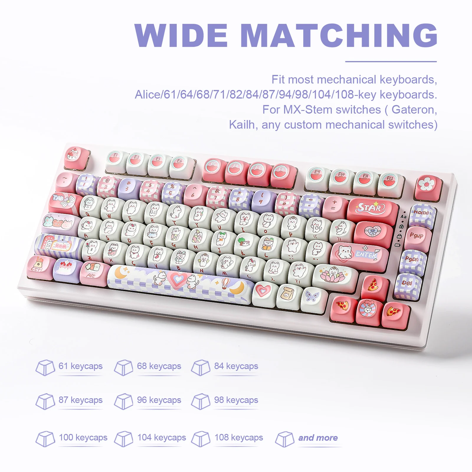 YUNZII Party MOA Profile Keycap Set - Image 4